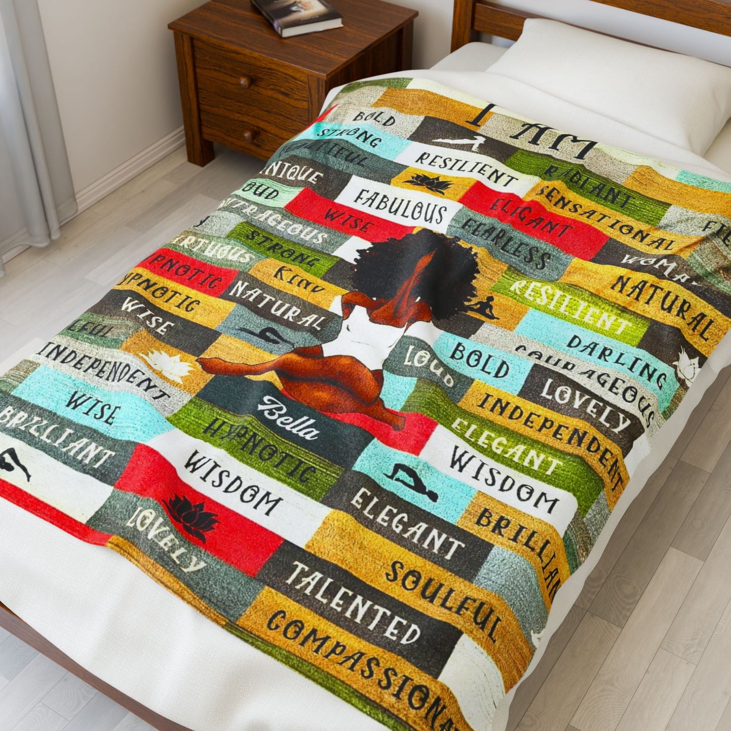Velveteen Plush Blanket Printify