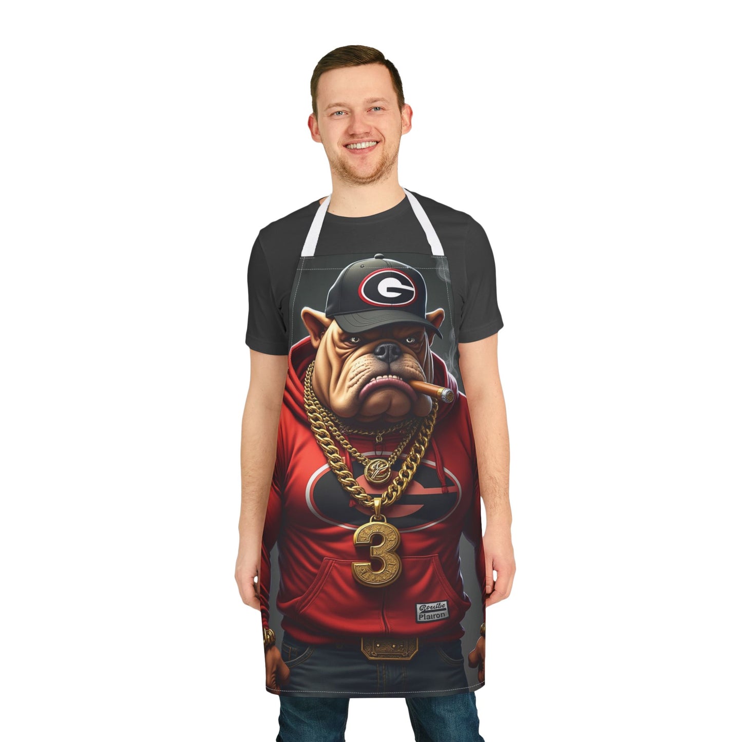 Dog-Themed Chef Apron with 5-Color Straps, Fun Cooking Gift for Dog Lovers, Unique Kitchen Accessory, BBQ & Grilling Apron, Holiday Present - Nineteen 29 Kustom