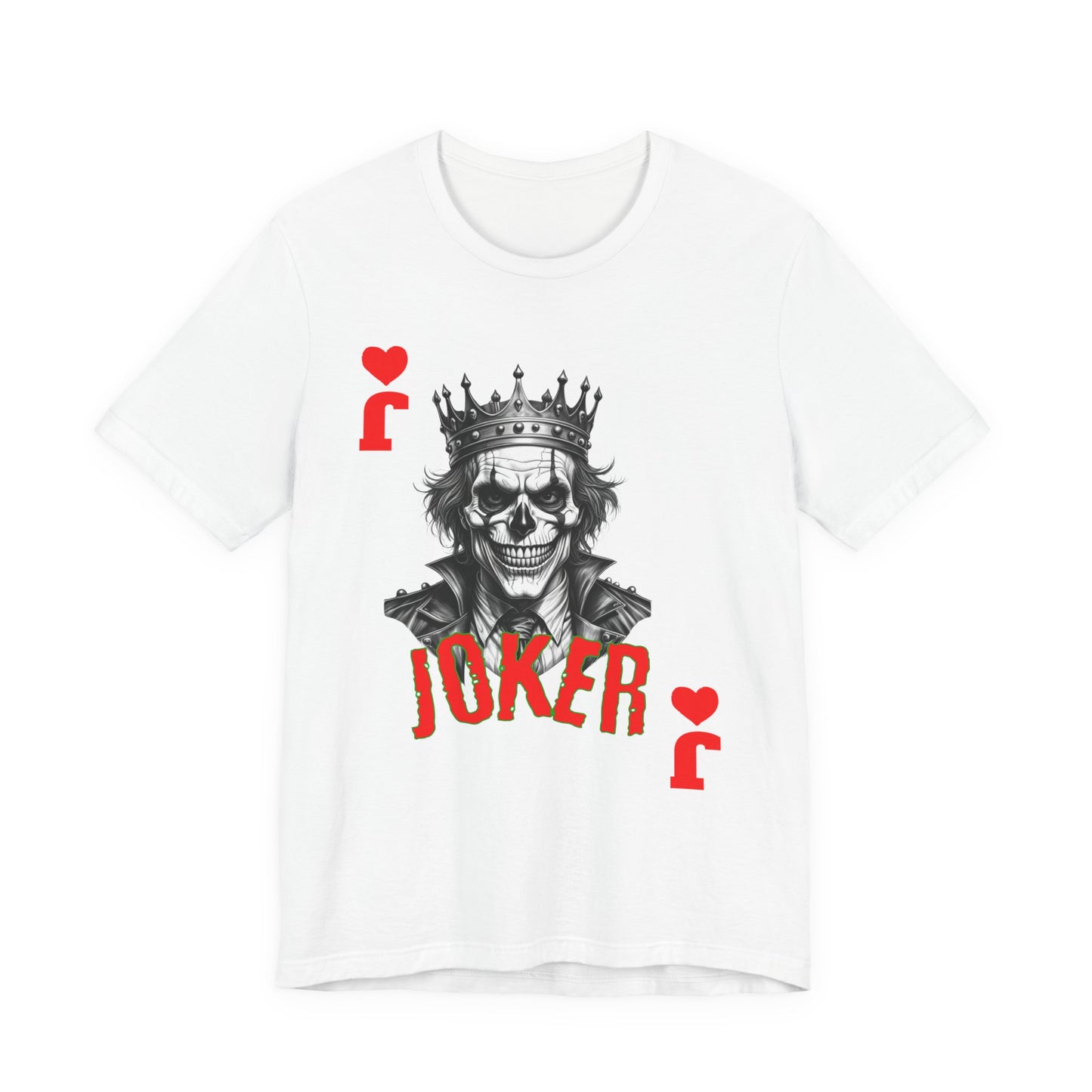 Joker Graphic Tee, Unisex T-Shirt for Fans, Casual Wear, Gift for Birthdays, Halloween Costume, Superhero Theme, Graphic Novel Style - Nineteen 29 Kustom