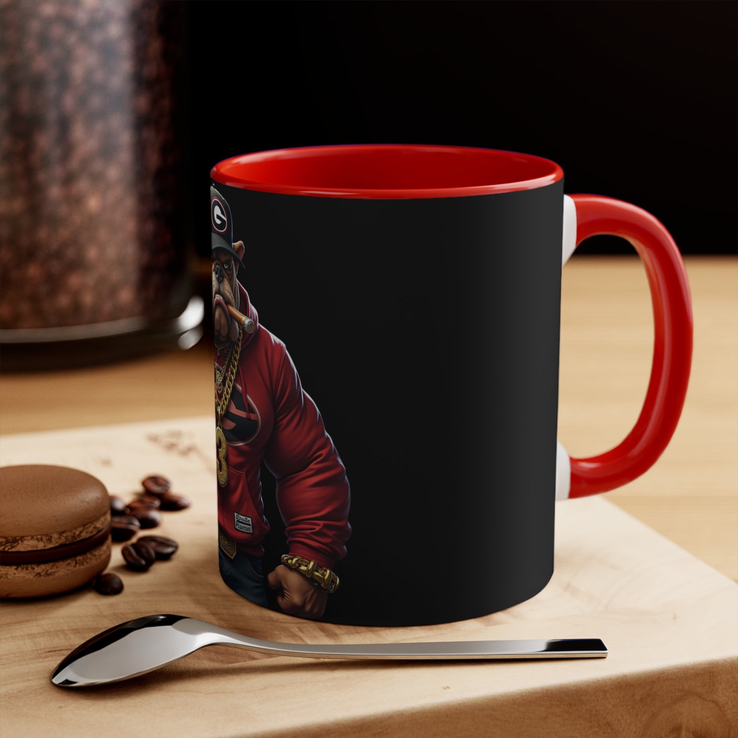 Bulldog Accent Mug, Dog Lover Gift, Coffee Mug, Tea Cup, Home Decor, Animal Lover Present, Birthday Gift - Nineteen 29 Kustom