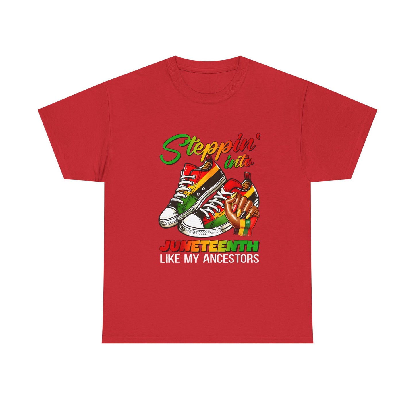 Juneteenth Celebration Tee, Unisex Heavy Cotton Tee, Black History Month Shirt, Casual Streetwear, Family Gathering Fashion - Nineteen 29 Kustom