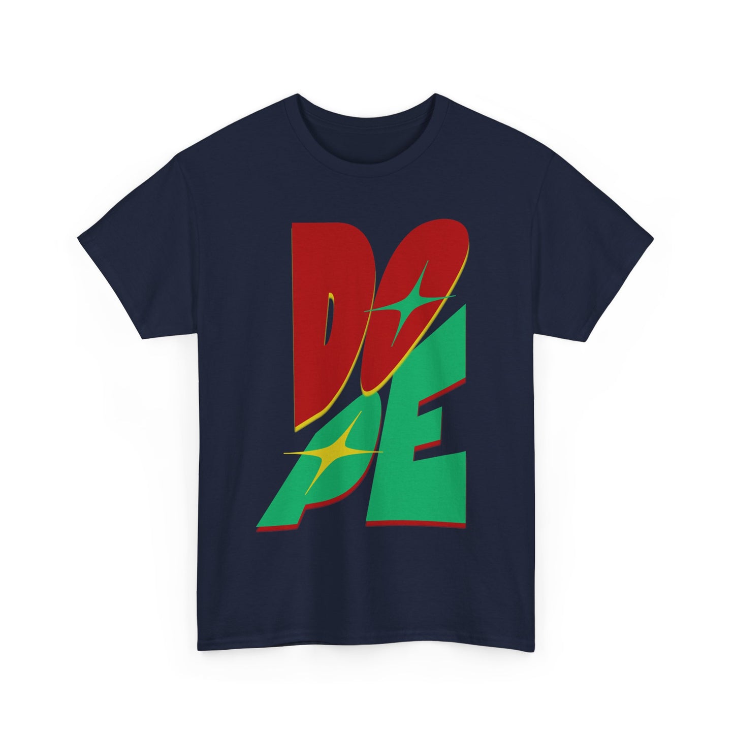 Dope Vibes Unisex Heavy Cotton Tee - Casual Streetwear, Graphic T-Shirt, Gift for Him, Gift for Her, Birthday Gift, Festival Wear - Nineteen 29 Kustom