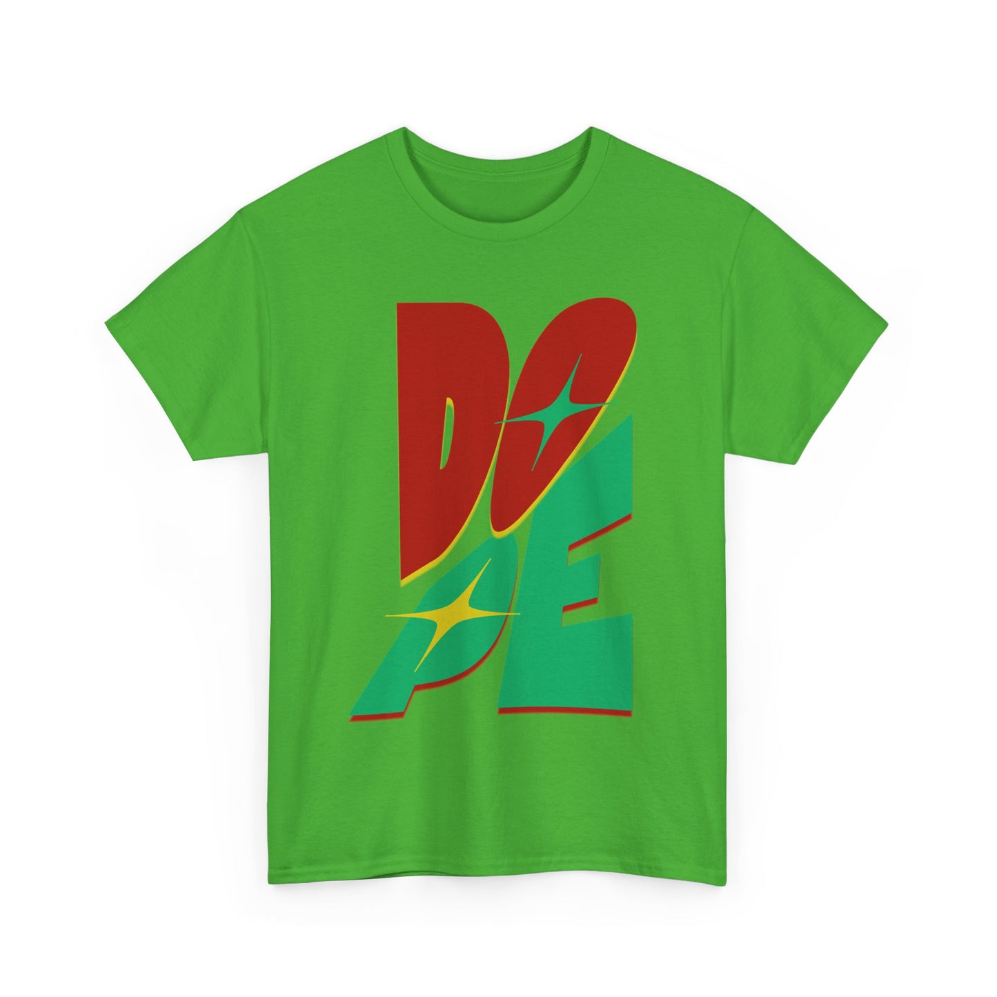 Dope Vibes Unisex Heavy Cotton Tee - Casual Streetwear, Graphic T-Shirt, Gift for Him, Gift for Her, Birthday Gift, Festival Wear - Nineteen 29 Kustom