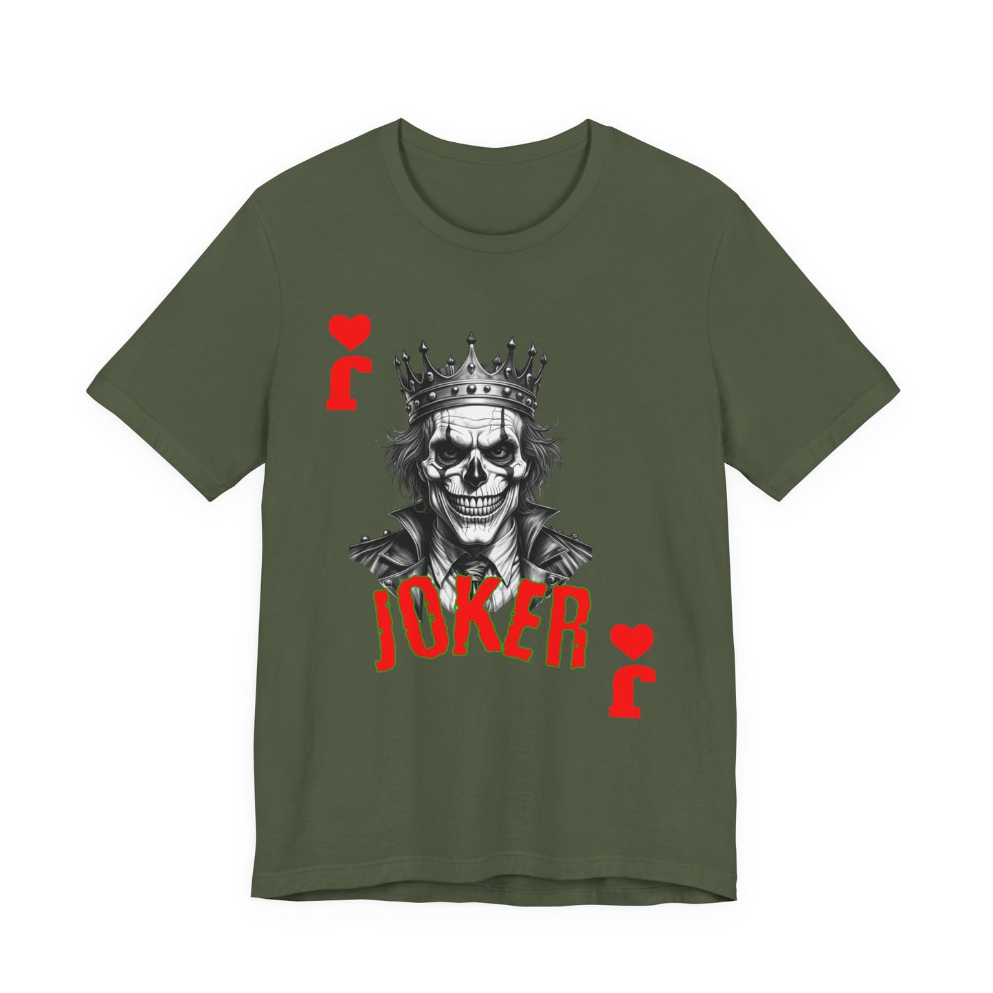 Joker Graphic Tee, Unisex T-Shirt for Fans, Casual Wear, Gift for Birthdays, Halloween Costume, Superhero Theme, Graphic Novel Style - Nineteen 29 Kustom
