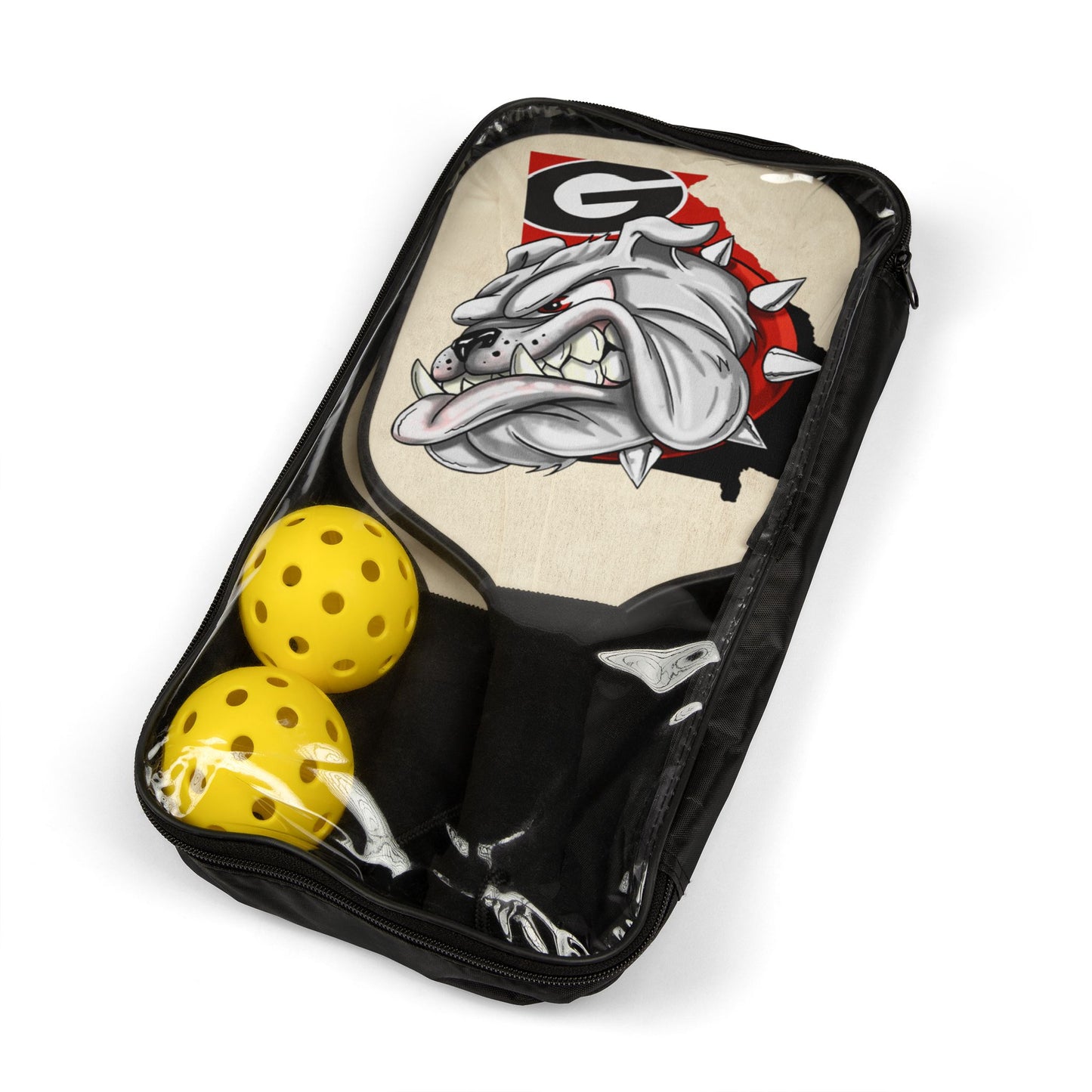 Pickleball Kit, UGA Bulldawg Pickleball Set, University of Georgia Pickleball Gear, Sports Gift, Pickleball Accessories, Pickleball Bundle - Nineteen 29 Kustom
