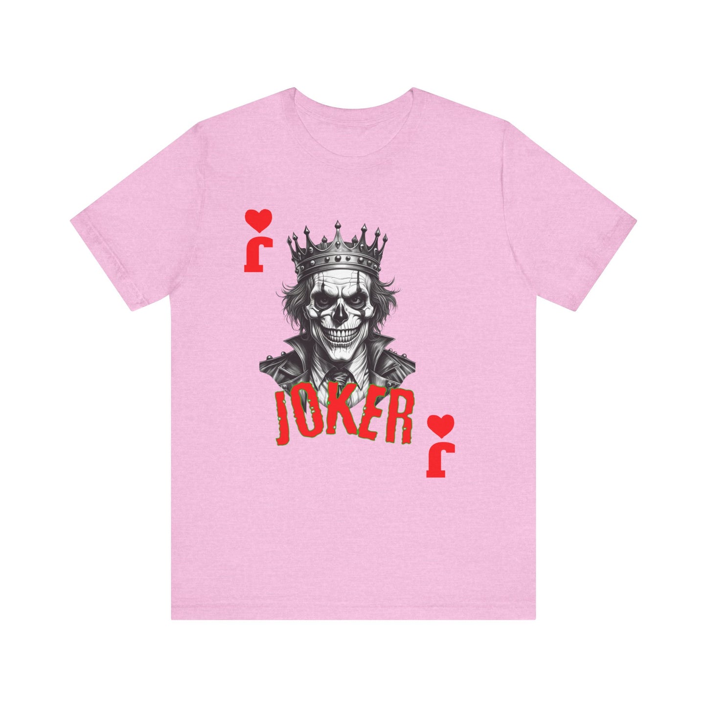 Joker Graphic Tee, Unisex T-Shirt for Fans, Casual Wear, Gift for Birthdays, Halloween Costume, Superhero Theme, Graphic Novel Style - Nineteen 29 Kustom