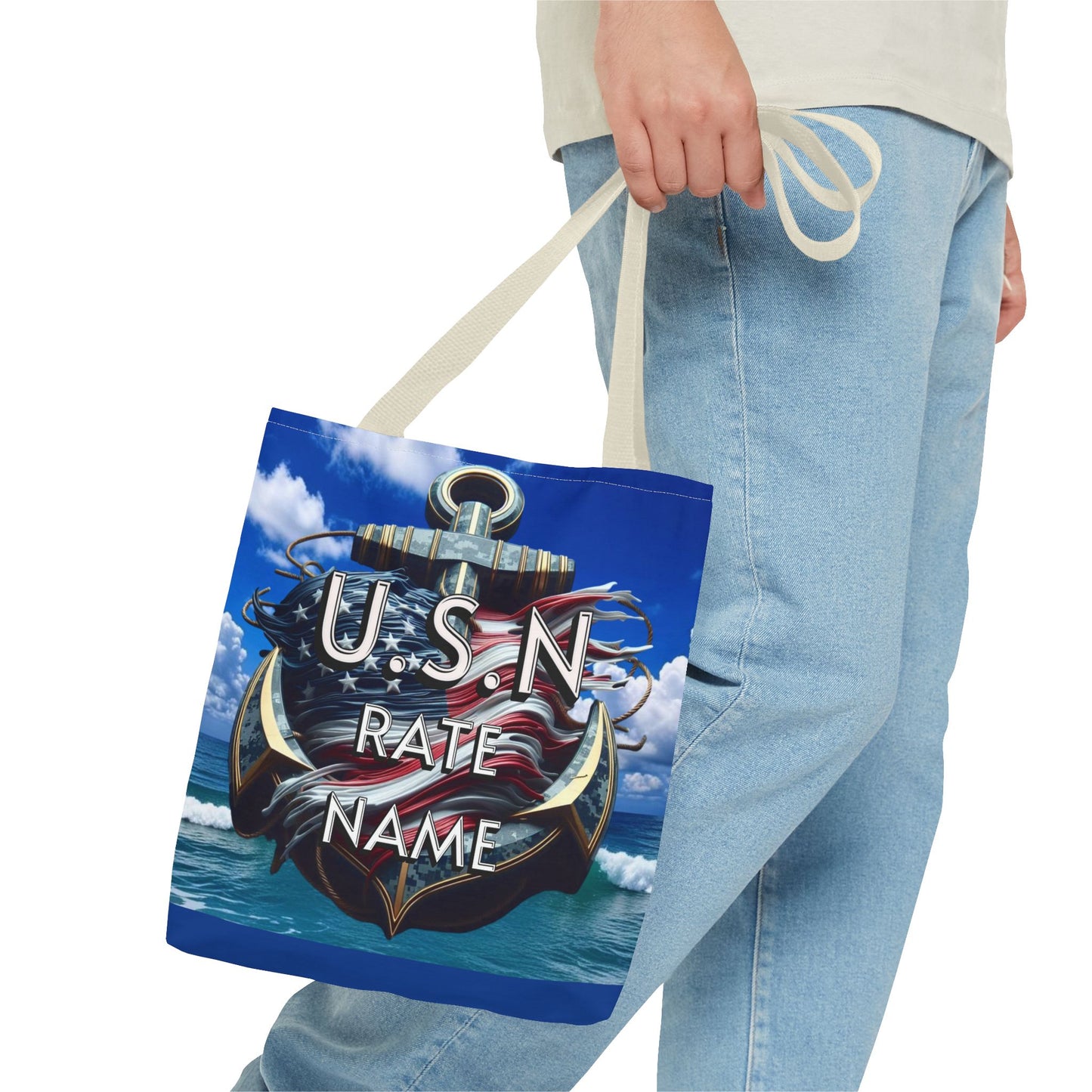 Navy Chief Tote Bag - Nautical Shoulder Bag, Beach Tote, Everyday Purse, Gifts for Navy Chief, Sailor Tote - Nineteen 29 Kustom