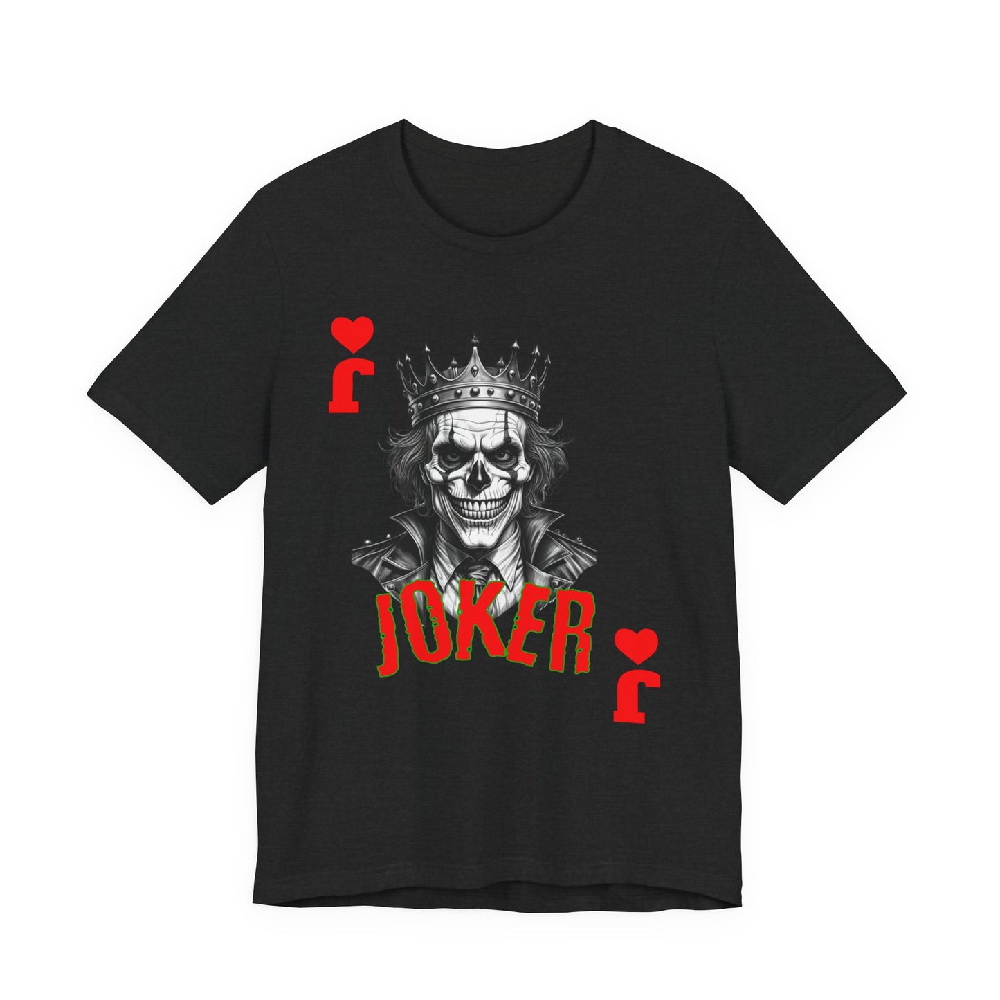 Joker Graphic Tee, Unisex T-Shirt for Fans, Casual Wear, Gift for Birthdays, Halloween Costume, Superhero Theme, Graphic Novel Style - Nineteen 29 Kustom