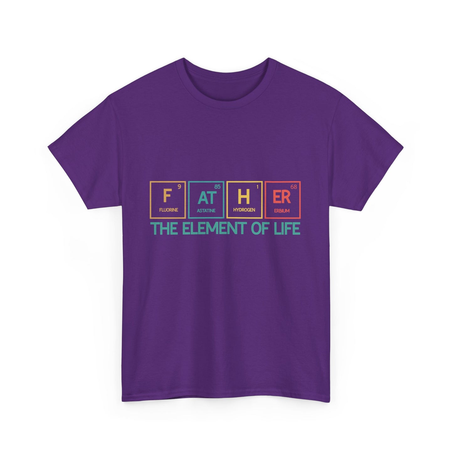 Father Element of Life Unisex Heavy Cotton Tee, Gift for Dad, Father's Day Tee, Family Gathering Shirt, Casual Wear - Nineteen 29 Kustom