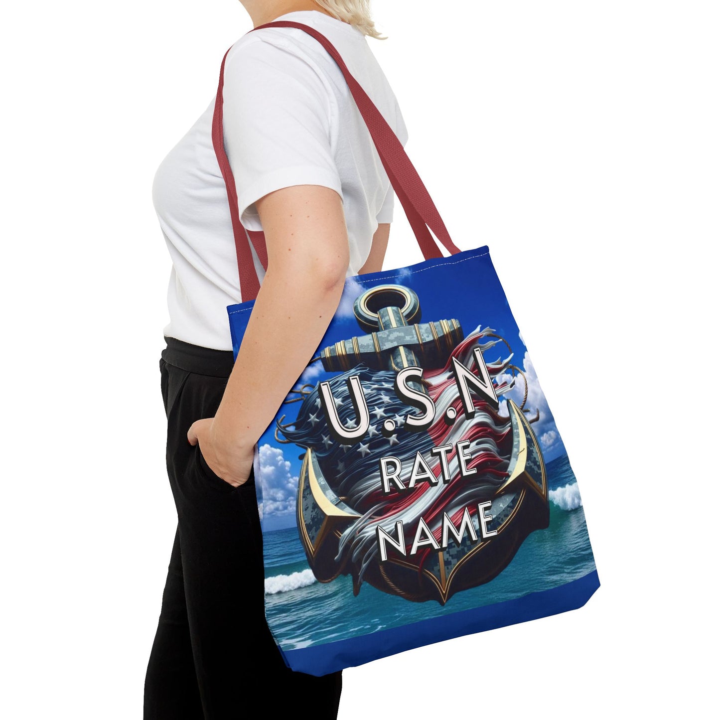 Navy Chief Tote Bag - Nautical Shoulder Bag, Beach Tote, Everyday Purse, Gifts for Navy Chief, Sailor Tote - Nineteen 29 Kustom
