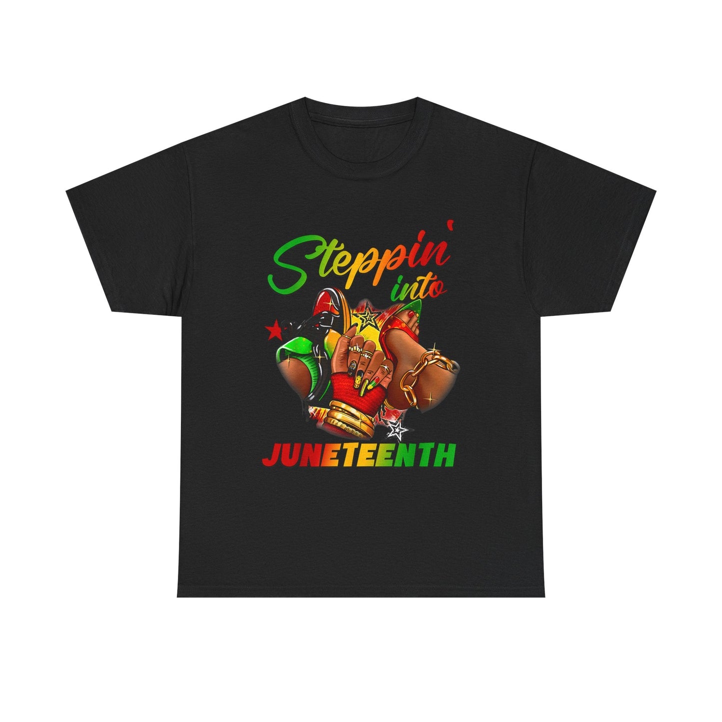 Juneteenth Heavy Cotton Tee, Celebrate Freedom, Black History Month Shirt, Unisex Graphic Tee, Perfect for Parties, Gifts Printify