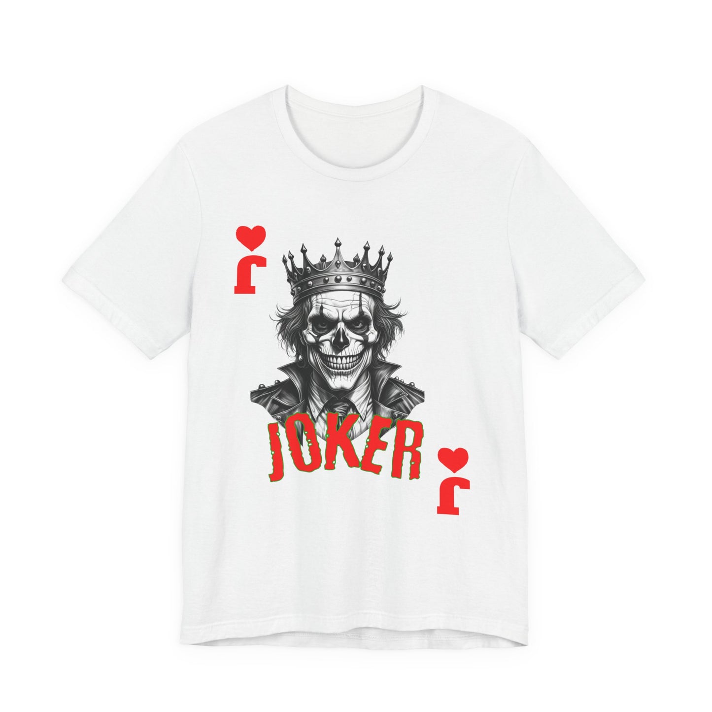 Joker Graphic Tee, Unisex T-Shirt for Fans, Casual Wear, Gift for Birthdays, Halloween Costume, Superhero Theme, Graphic Novel Style - Nineteen 29 Kustom