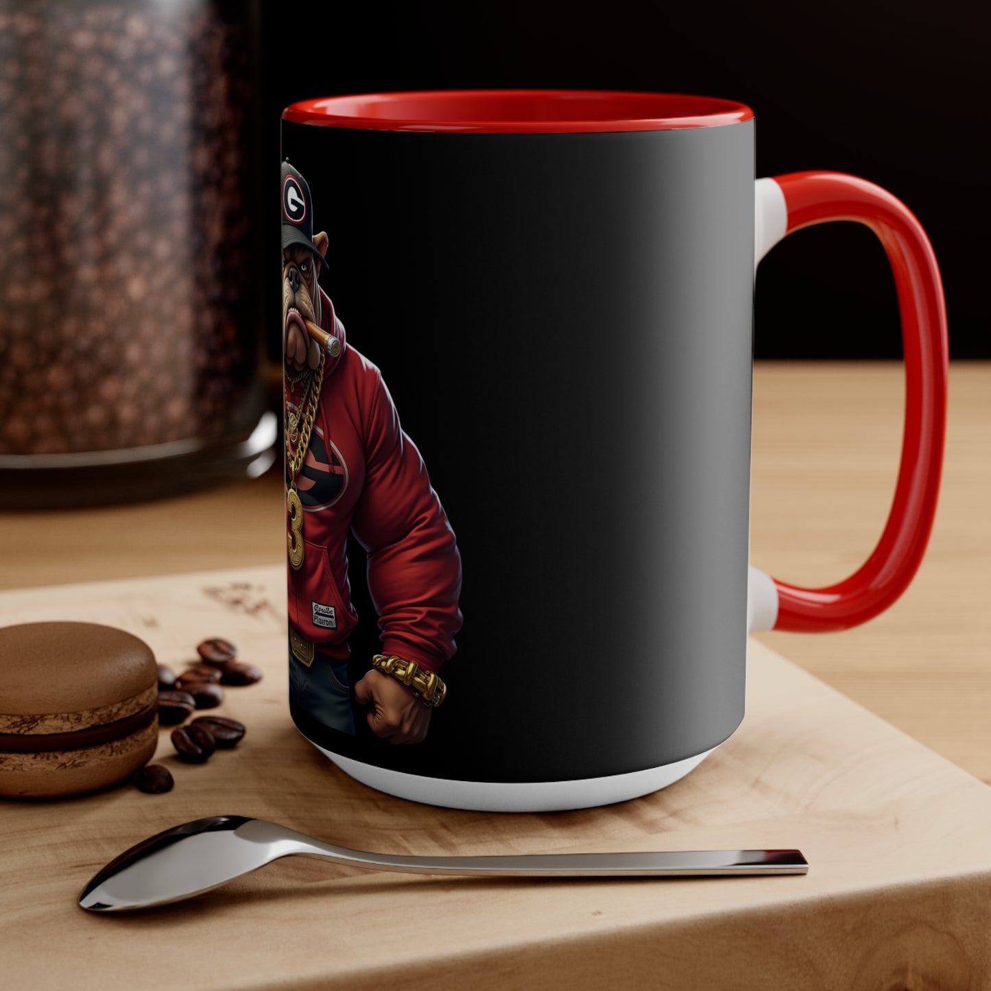 Bulldog Accent Mug, Dog Lover Gift, Coffee Mug, Tea Cup, Home Decor, Animal Lover Present, Birthday Gift - Nineteen 29 Kustom