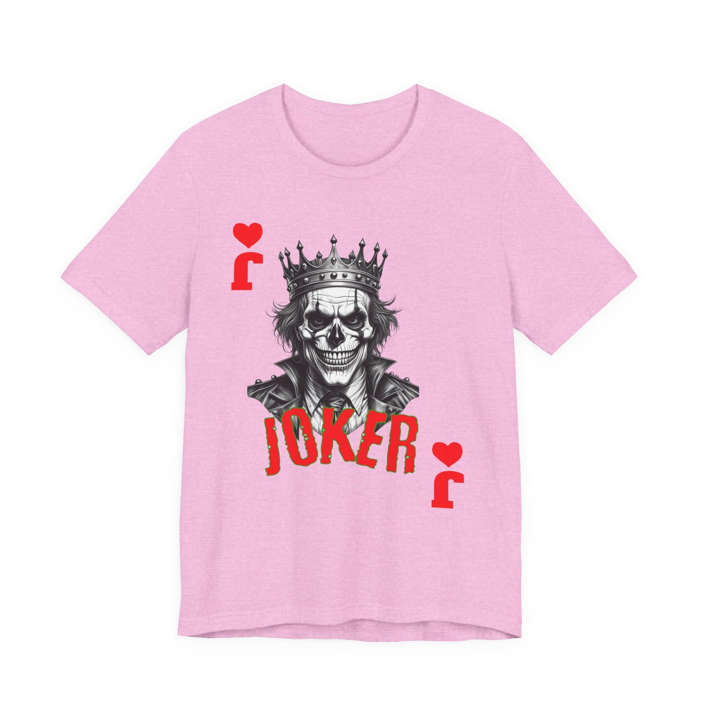 Joker Graphic Tee, Unisex T-Shirt for Fans, Casual Wear, Gift for Birthdays, Halloween Costume, Superhero Theme, Graphic Novel Style - Nineteen 29 Kustom