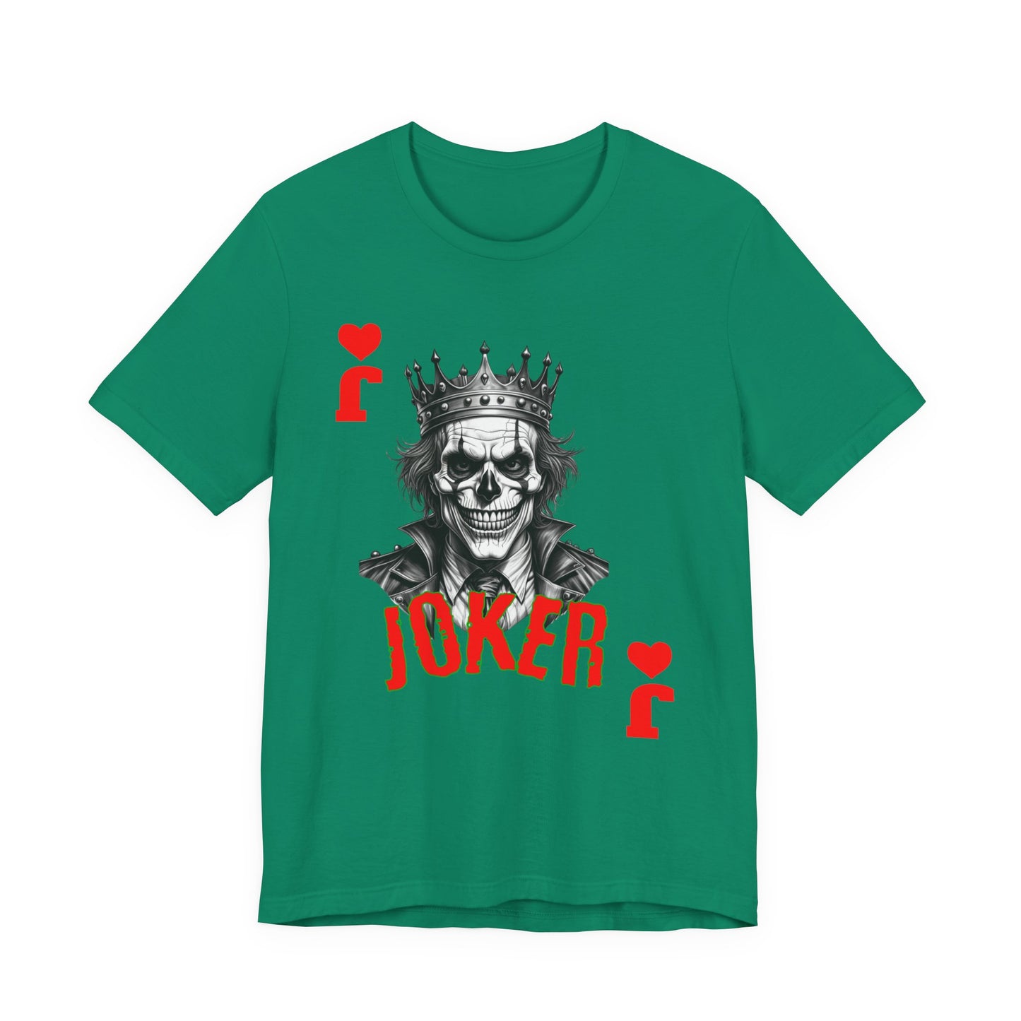 Joker Graphic Tee, Unisex T-Shirt for Fans, Casual Wear, Gift for Birthdays, Halloween Costume, Superhero Theme, Graphic Novel Style - Nineteen 29 Kustom