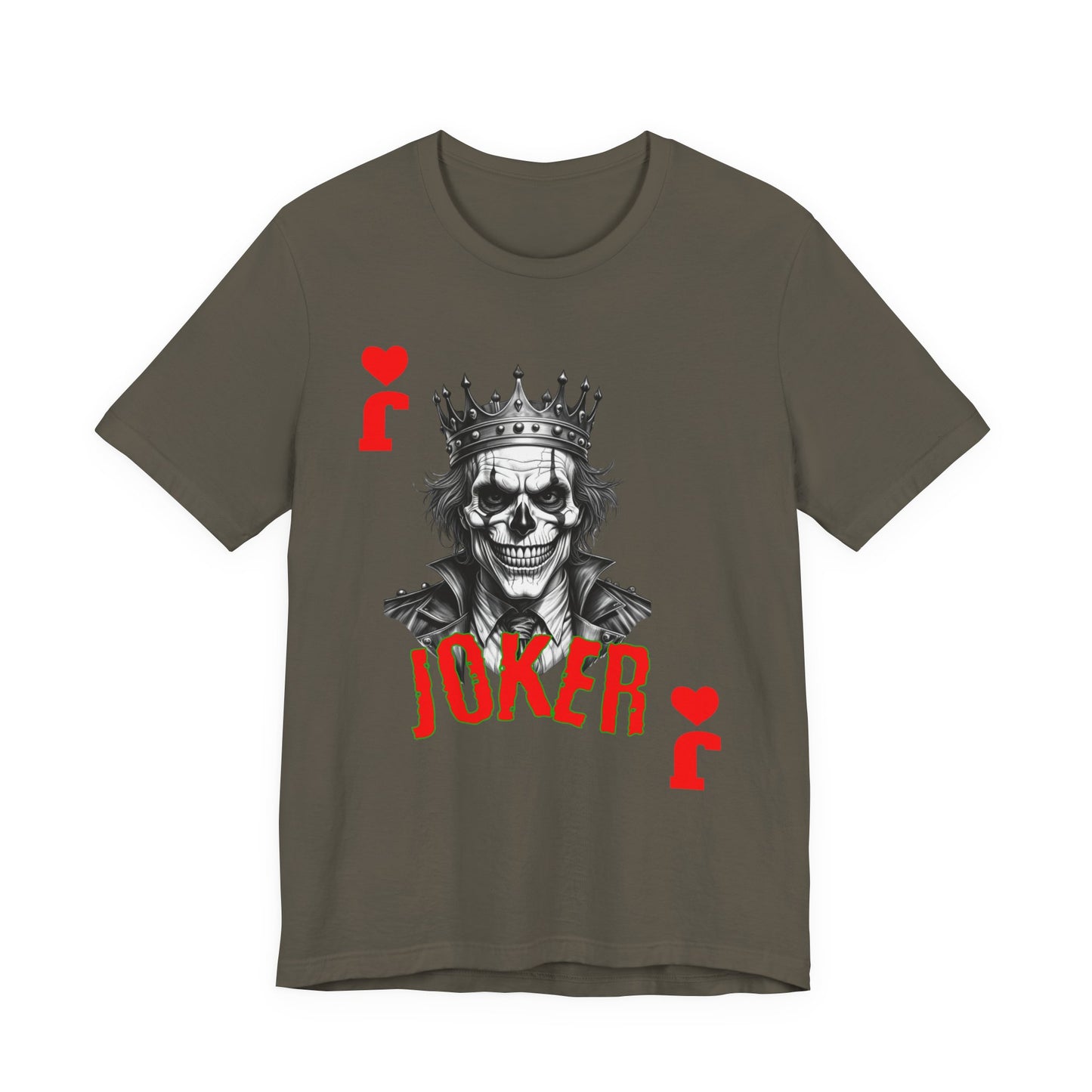 Joker Graphic Tee, Unisex T-Shirt for Fans, Casual Wear, Gift for Birthdays, Halloween Costume, Superhero Theme, Graphic Novel Style - Nineteen 29 Kustom