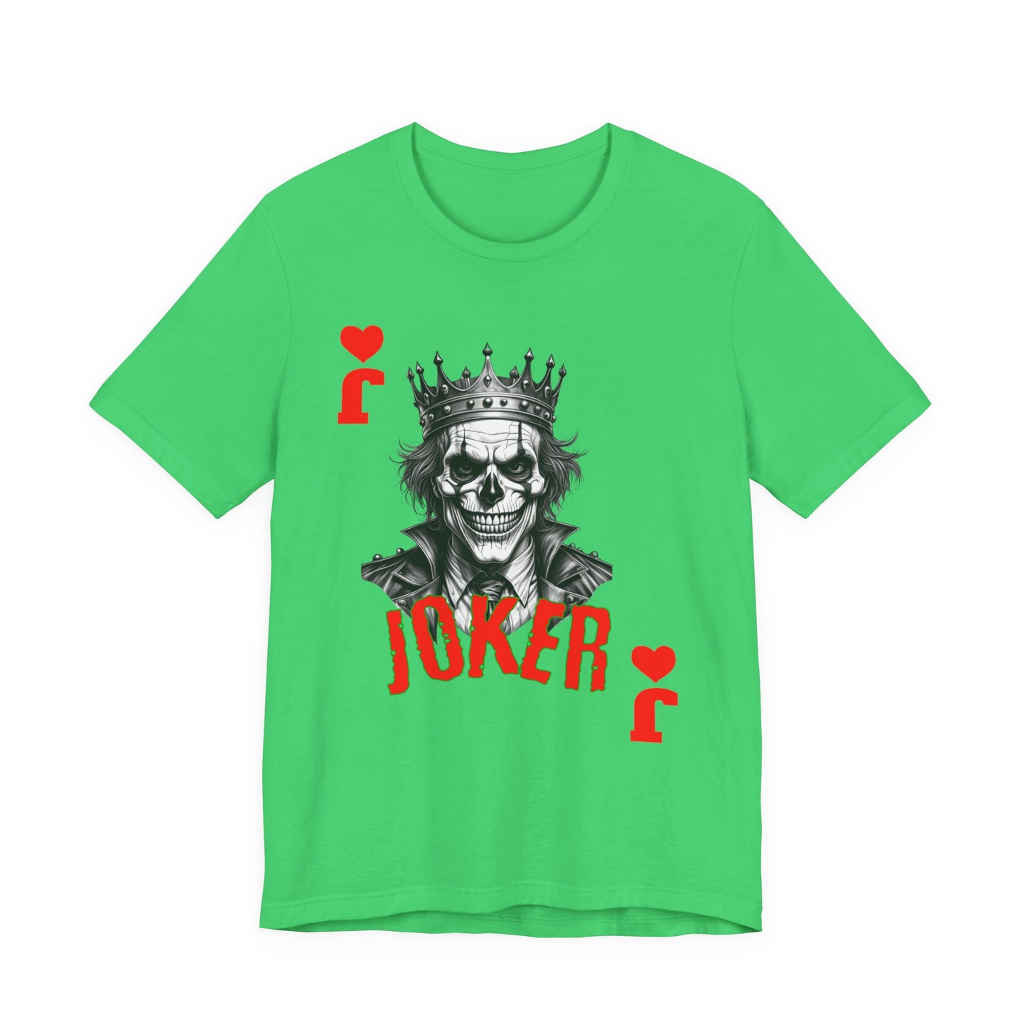 Joker Graphic Tee, Unisex T-Shirt for Fans, Casual Wear, Gift for Birthdays, Halloween Costume, Superhero Theme, Graphic Novel Style - Nineteen 29 Kustom
