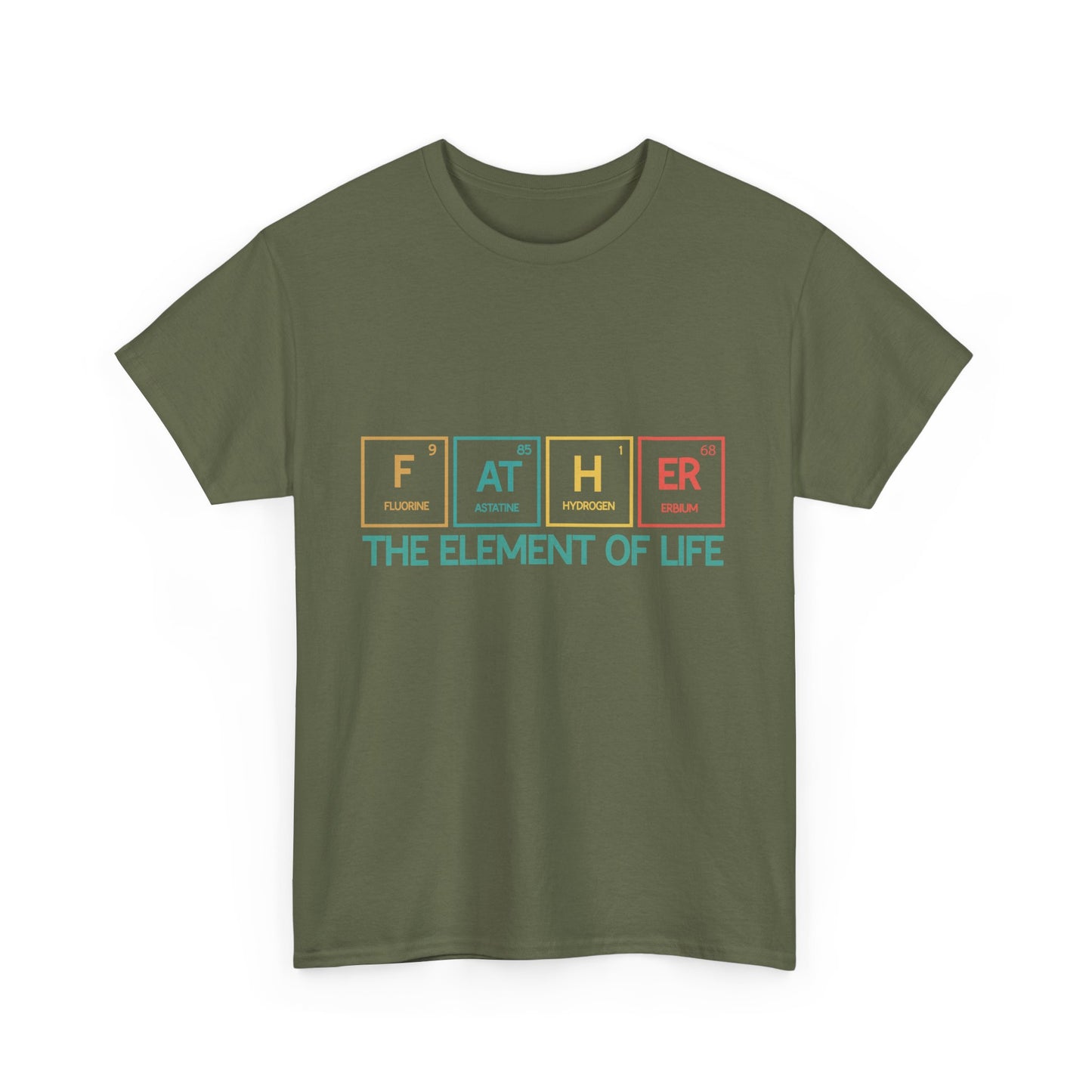 Father Element of Life Unisex Heavy Cotton Tee, Gift for Dad, Father's Day Tee, Family Gathering Shirt, Casual Wear - Nineteen 29 Kustom