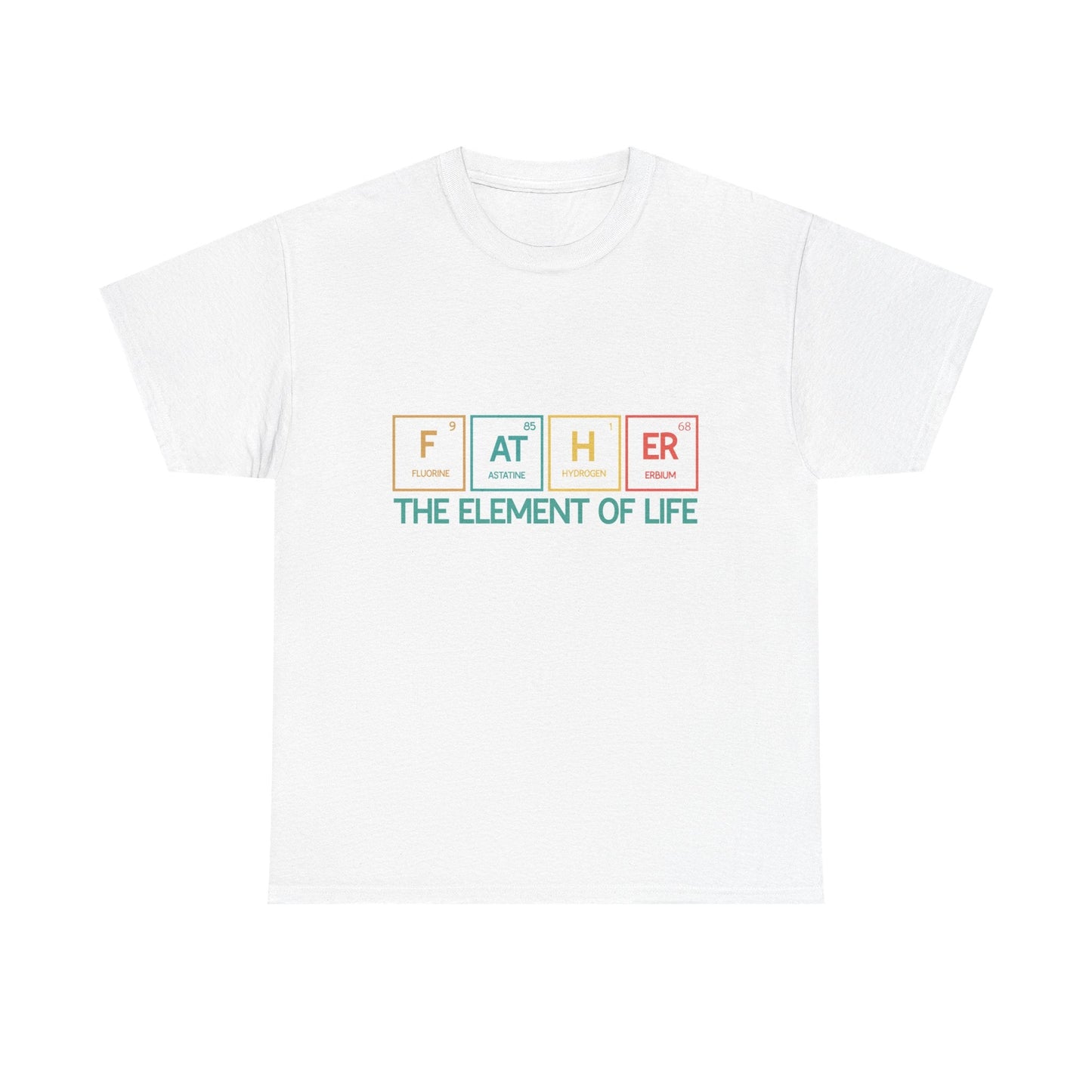 Father Element of Life Unisex Heavy Cotton Tee, Gift for Dad, Father's Day Tee, Family Gathering Shirt, Casual Wear Printify