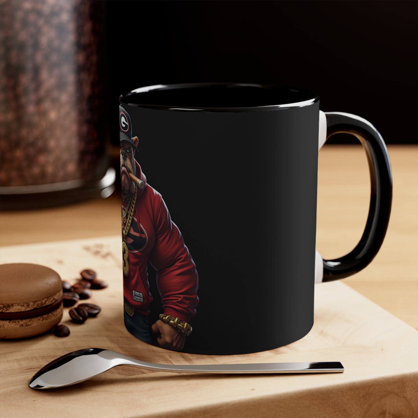 Bulldog Accent Mug, Dog Lover Gift, Coffee Mug, Tea Cup, Home Decor, Animal Lover Present, Birthday Gift - Nineteen 29 Kustom