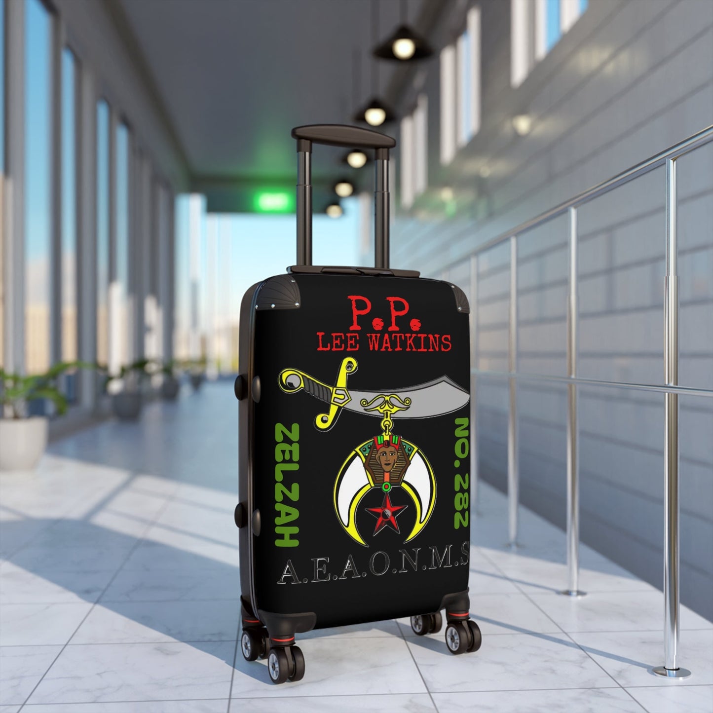 Custom Travel Suitcase, Personalized Luggage, Unique Carry-On, Stylish Spinner Bag, Perfect for Adventurers and Travelers Printify