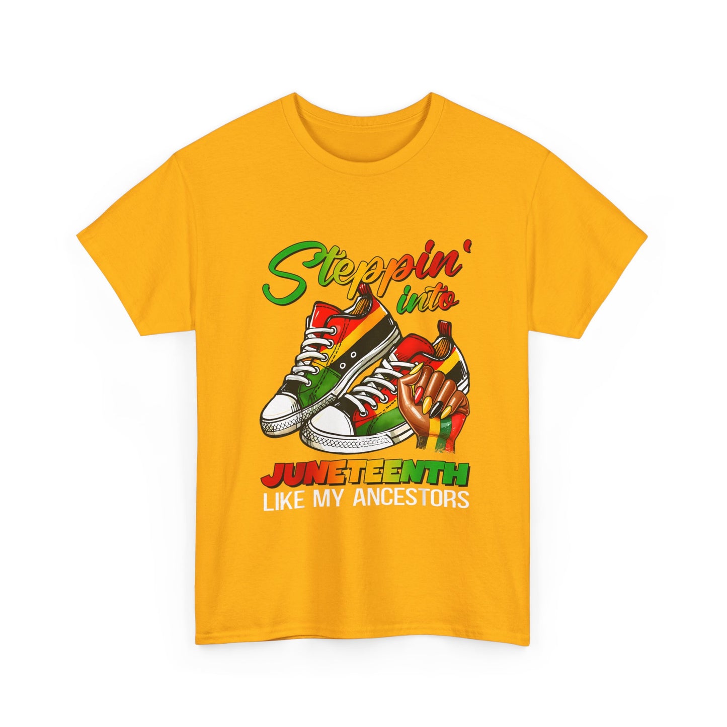 Juneteenth Celebration Tee, Unisex Heavy Cotton Tee, Black History Month Shirt, Casual Streetwear, Family Gathering Fashion - Nineteen 29 Kustom