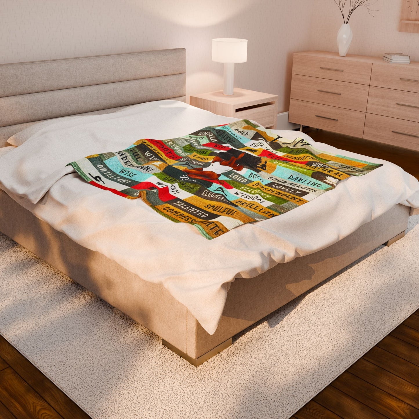 Velveteen Plush Blanket Printify
