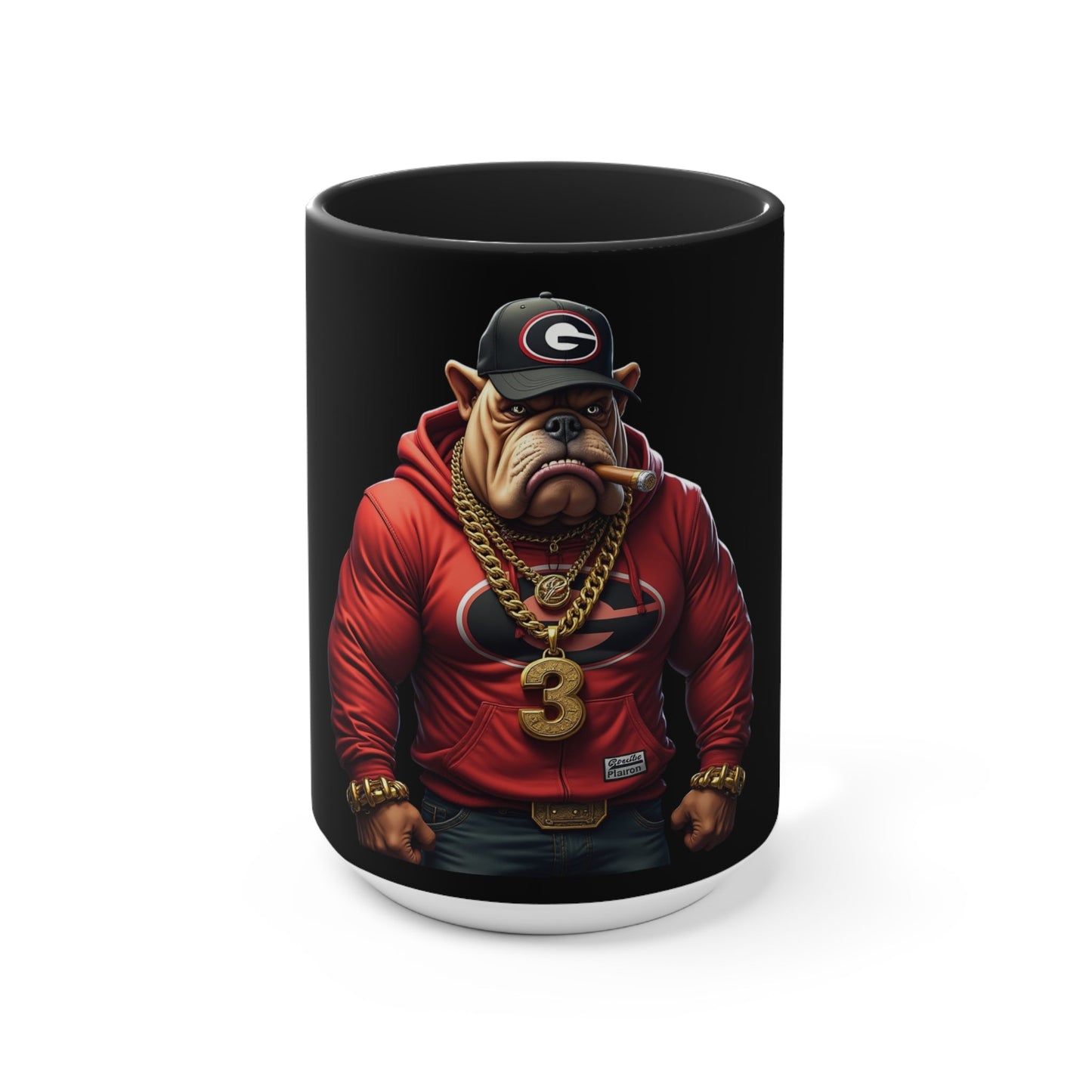 Bulldog Accent Mug, Dog Lover Gift, Coffee Mug, Tea Cup, Home Decor, Animal Lover Present, Birthday Gift Printify