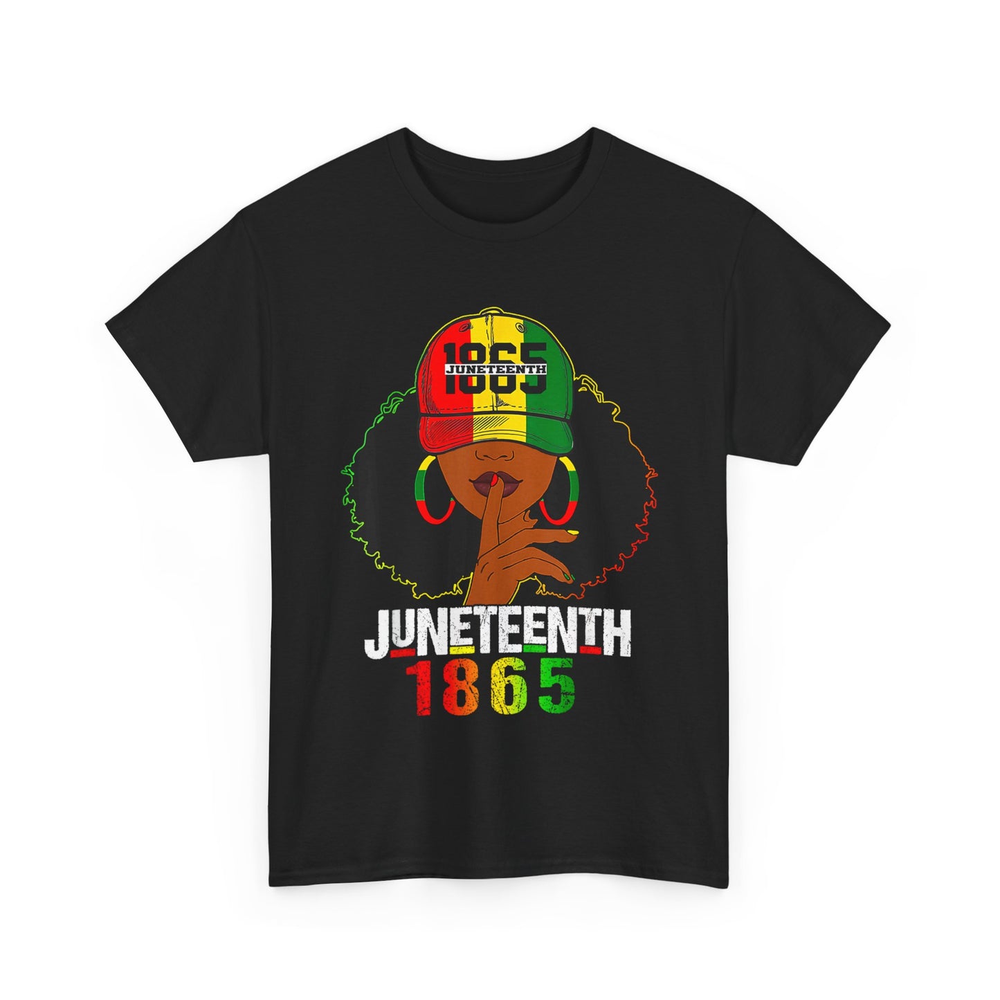 Vintage Afrocentric Unisex Tee, Rastafarian Style T-Shirt, 1865 Design, Black Culture Apparel, Gift for Cultural Celebrations - Nineteen 29 Kustom