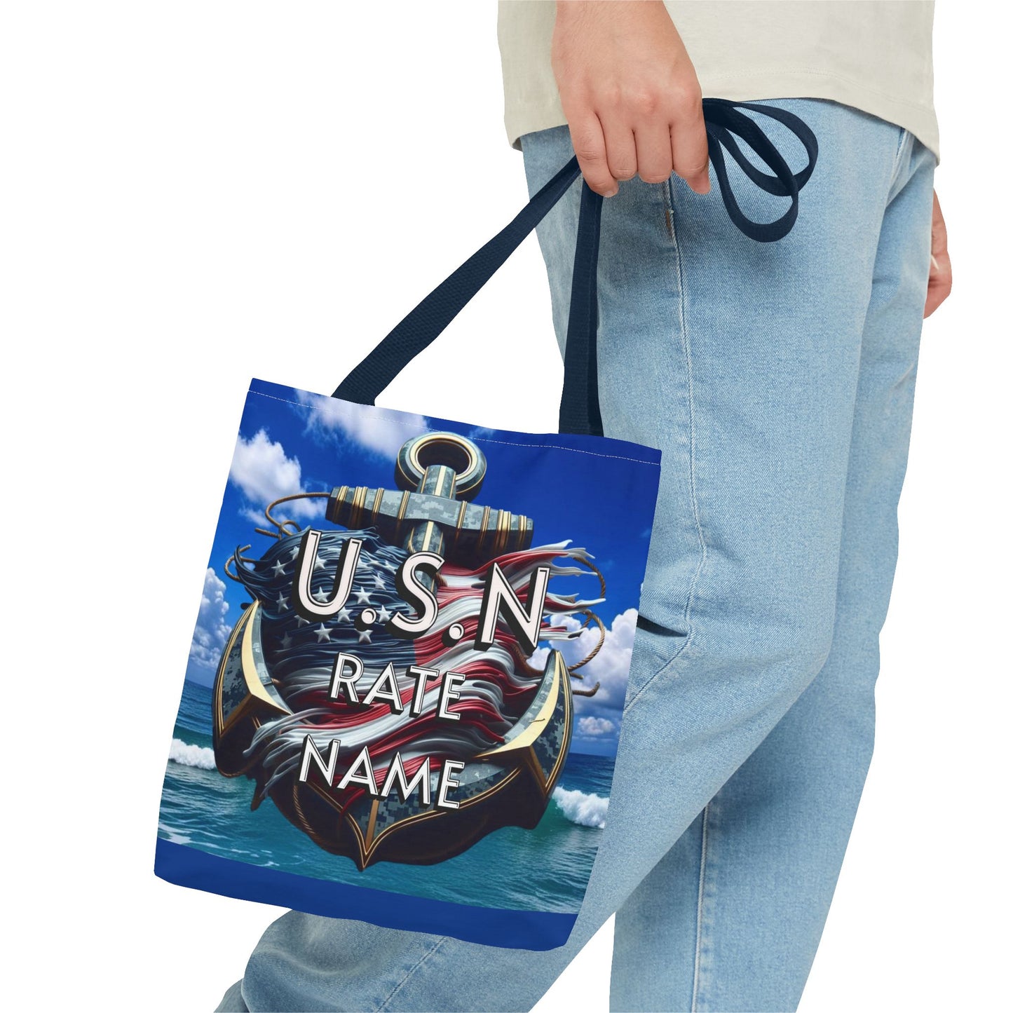 Navy Chief Tote Bag - Nautical Shoulder Bag, Beach Tote, Everyday Purse, Gifts for Navy Chief, Sailor Tote - Nineteen 29 Kustom