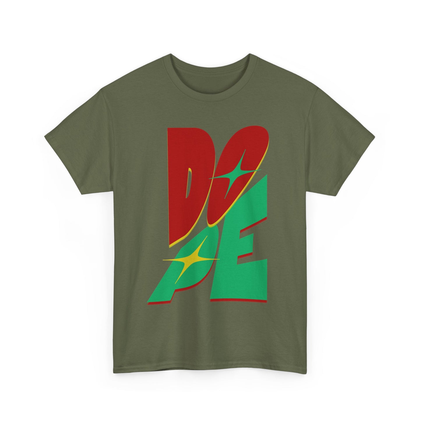 Dope Vibes Unisex Heavy Cotton Tee - Casual Streetwear, Graphic T-Shirt, Gift for Him, Gift for Her, Birthday Gift, Festival Wear - Nineteen 29 Kustom
