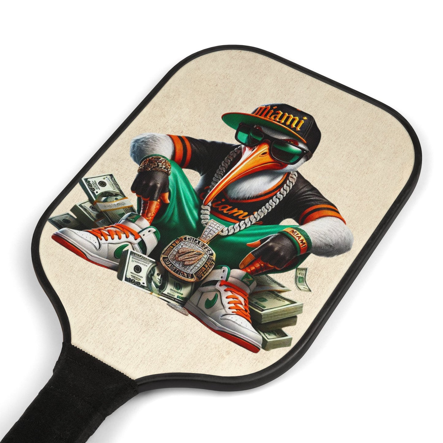 Custom Pickleball Kit, Miami Hurricane Pickleball Set, Pickleball Accessories, Pickleball Gear, Pickleball Gift Set - Nineteen 29 Kustom