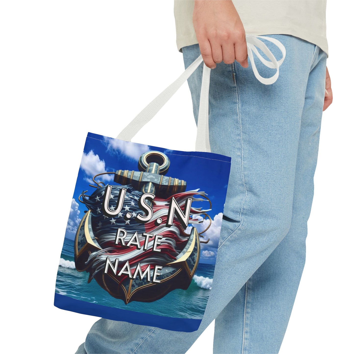 Navy Chief Tote Bag - Nautical Shoulder Bag, Beach Tote, Everyday Purse, Gifts for Navy Chief, Sailor Tote - Nineteen 29 Kustom