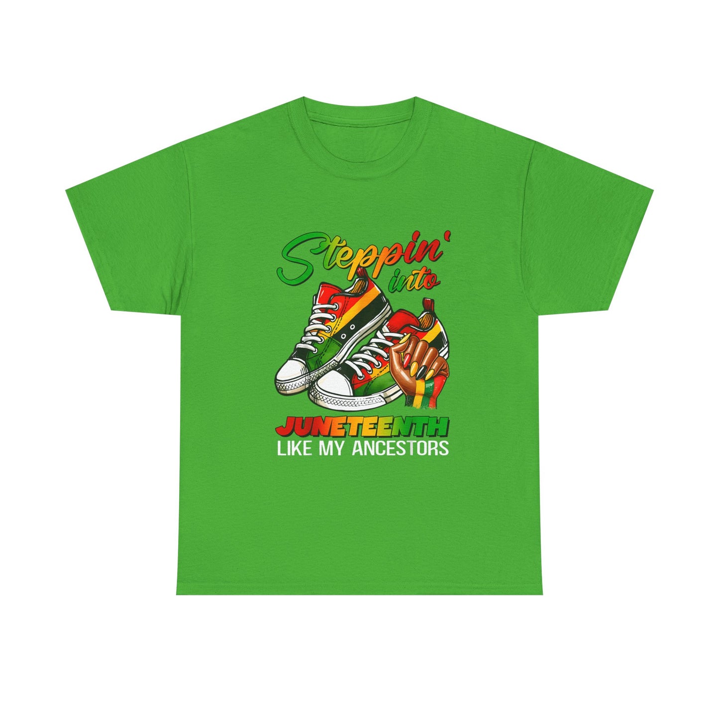Juneteenth Celebration Tee, Unisex Heavy Cotton Tee, Black History Month Shirt, Casual Streetwear, Family Gathering Fashion - Nineteen 29 Kustom