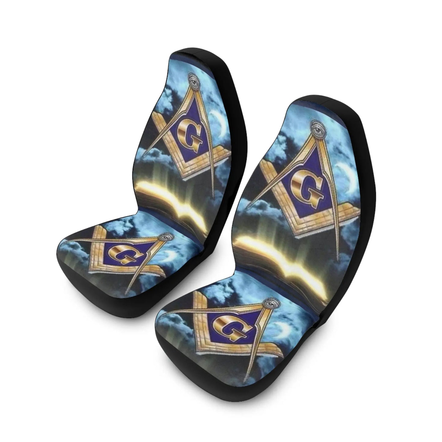 Masonic Polyester Car Seat Covers Printify