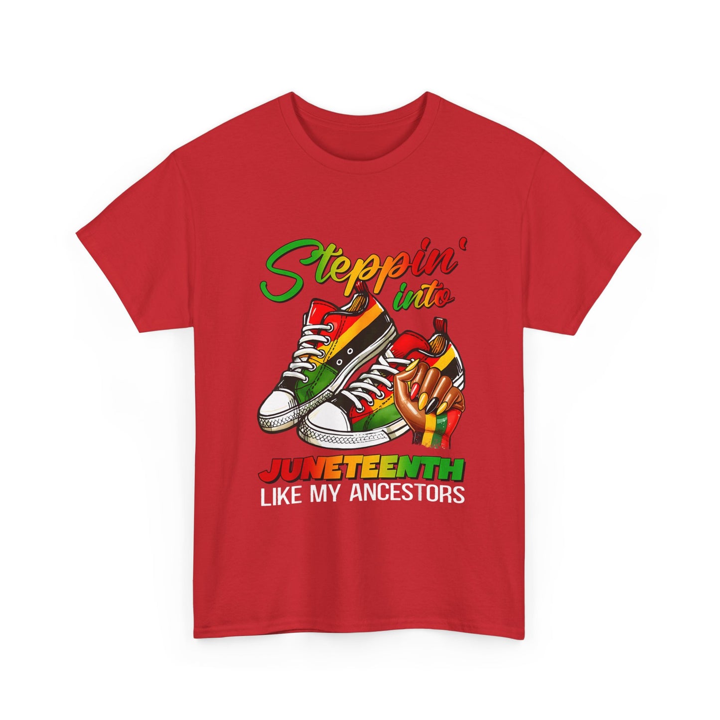 Juneteenth Celebration Tee, Unisex Heavy Cotton Tee, Black History Month Shirt, Casual Streetwear, Family Gathering Fashion - Nineteen 29 Kustom