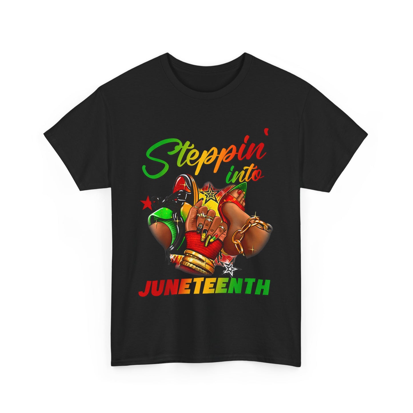 Juneteenth Heavy Cotton Tee, Celebrate Freedom, Black History Month Shirt, Unisex Graphic Tee, Perfect for Parties, Gifts - Nineteen 29 Kustom