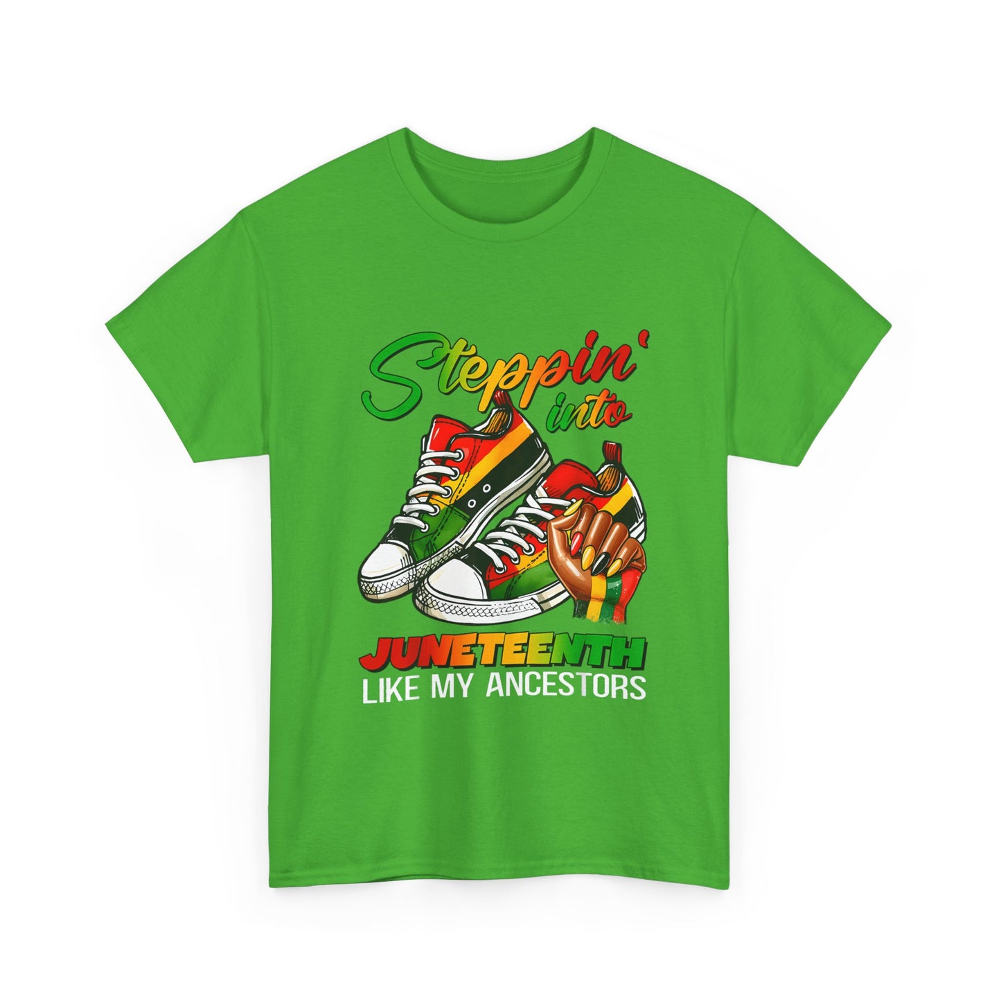 Juneteenth Celebration Tee, Unisex Heavy Cotton Tee, Black History Month Shirt, Casual Streetwear, Family Gathering Fashion - Nineteen 29 Kustom