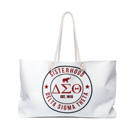 Delta Sigma Theta Sorority Weekender Bag, Travel Tote, Sisterhood Bag, Gift for Sorority Sisters, College Dorm Essentials Printify