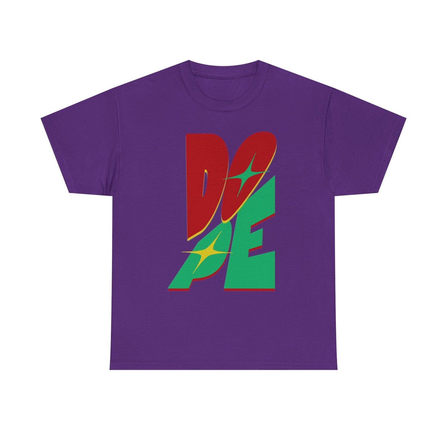 Dope Vibes Unisex Heavy Cotton Tee - Casual Streetwear, Graphic T-Shirt, Gift for Him, Gift for Her, Birthday Gift, Festival Wear - Nineteen 29 Kustom