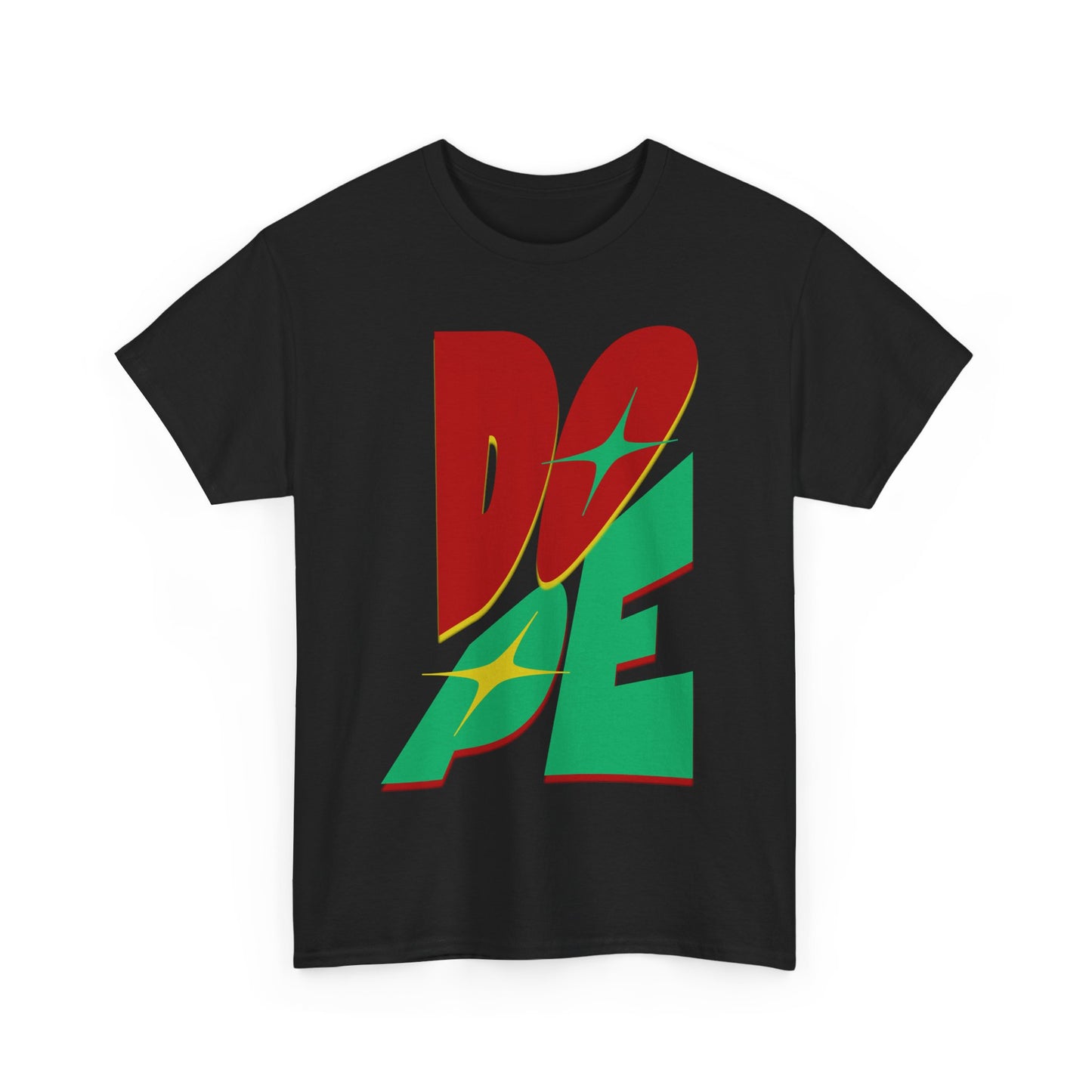 Dope Vibes Unisex Heavy Cotton Tee - Casual Streetwear, Graphic T-Shirt, Gift for Him, Gift for Her, Birthday Gift, Festival Wear - Nineteen 29 Kustom