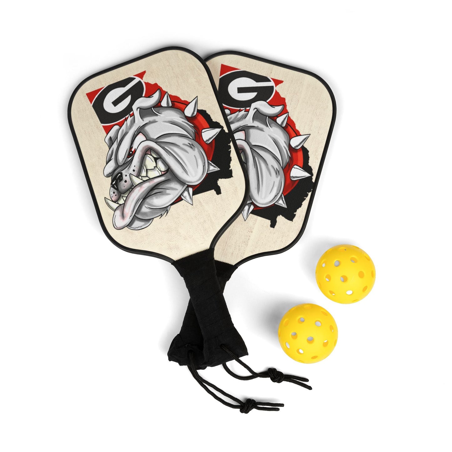 Pickleball Kit, UGA Bulldawg Pickleball Set, University of Georgia Pickleball Gear, Sports Gift, Pickleball Accessories, Pickleball Bundle Printify