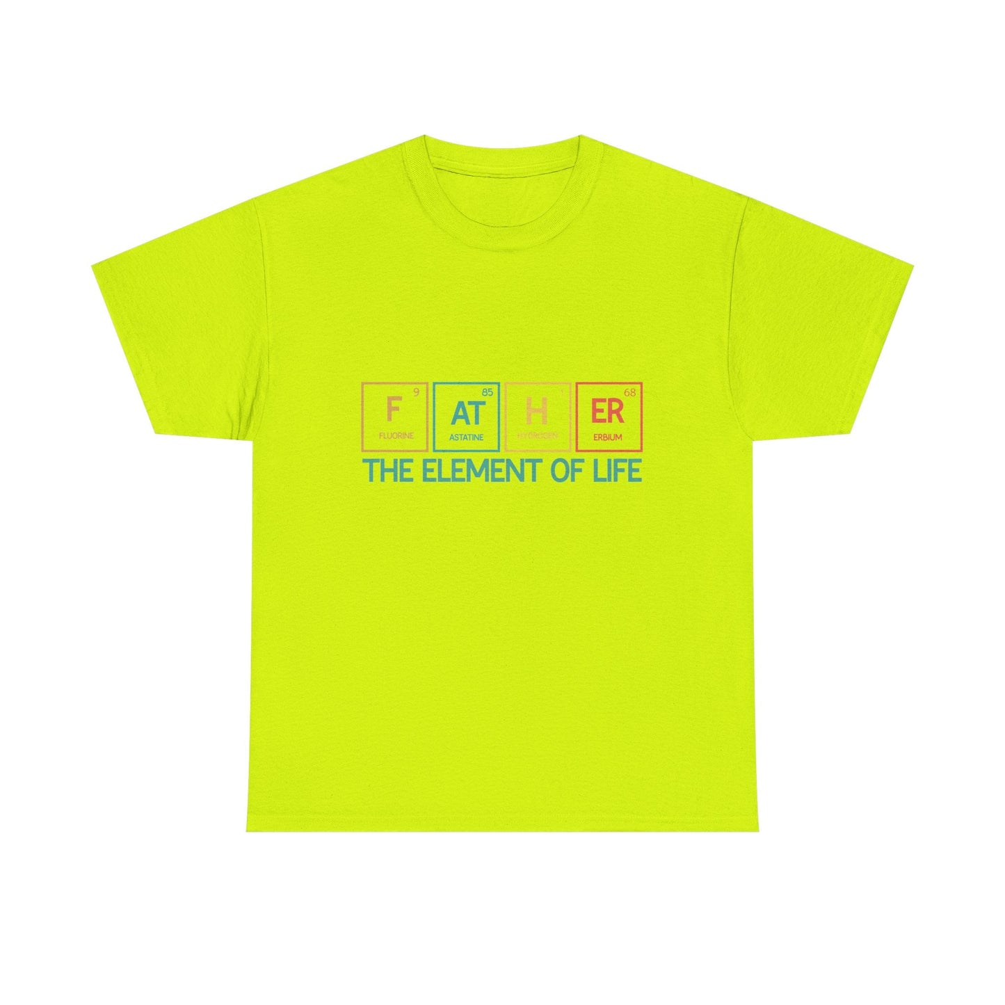 Father Element of Life Unisex Heavy Cotton Tee, Gift for Dad, Father's Day Tee, Family Gathering Shirt, Casual Wear Printify