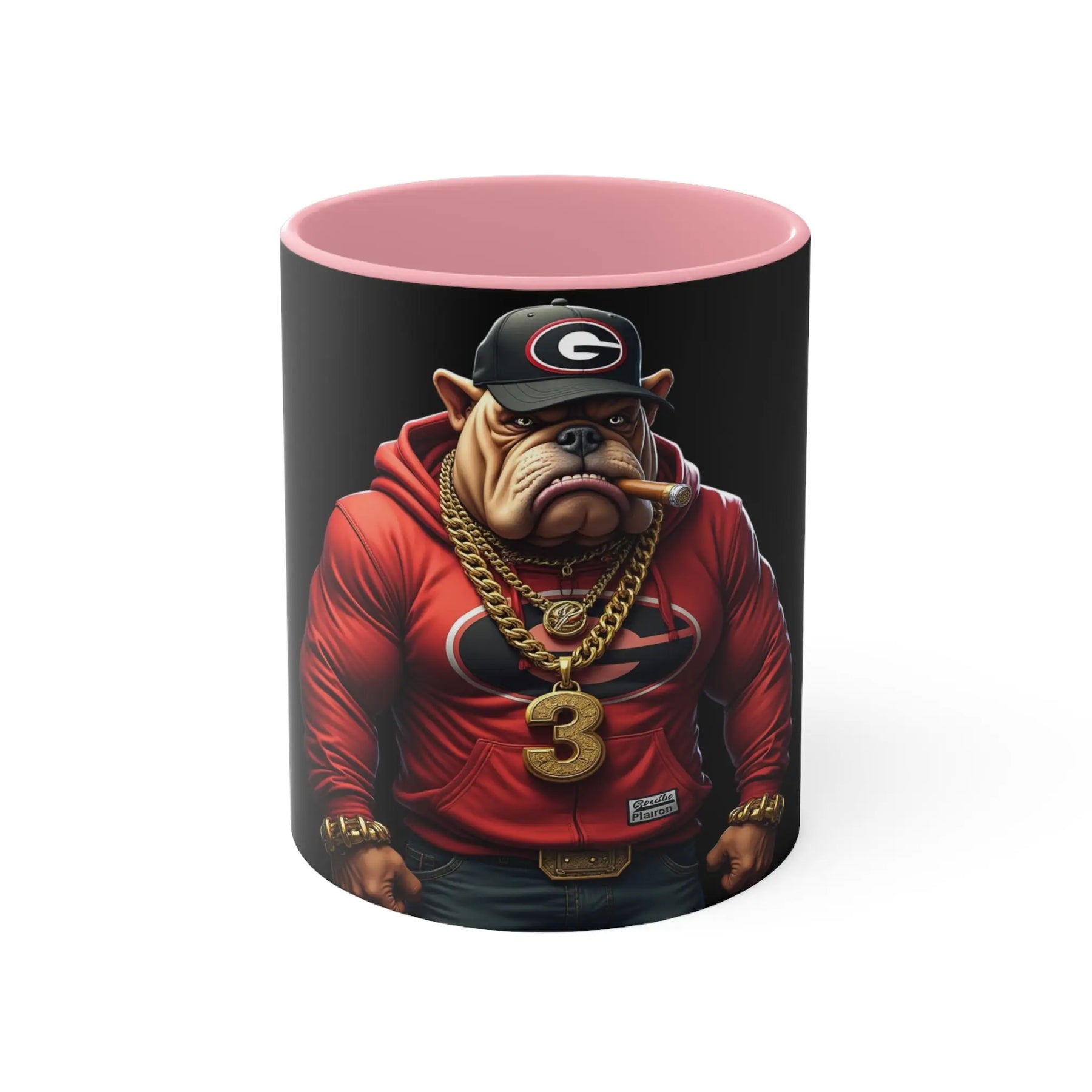 Bulldog Accent Mug: Perfect Gift for College Football-Lovers! Printify