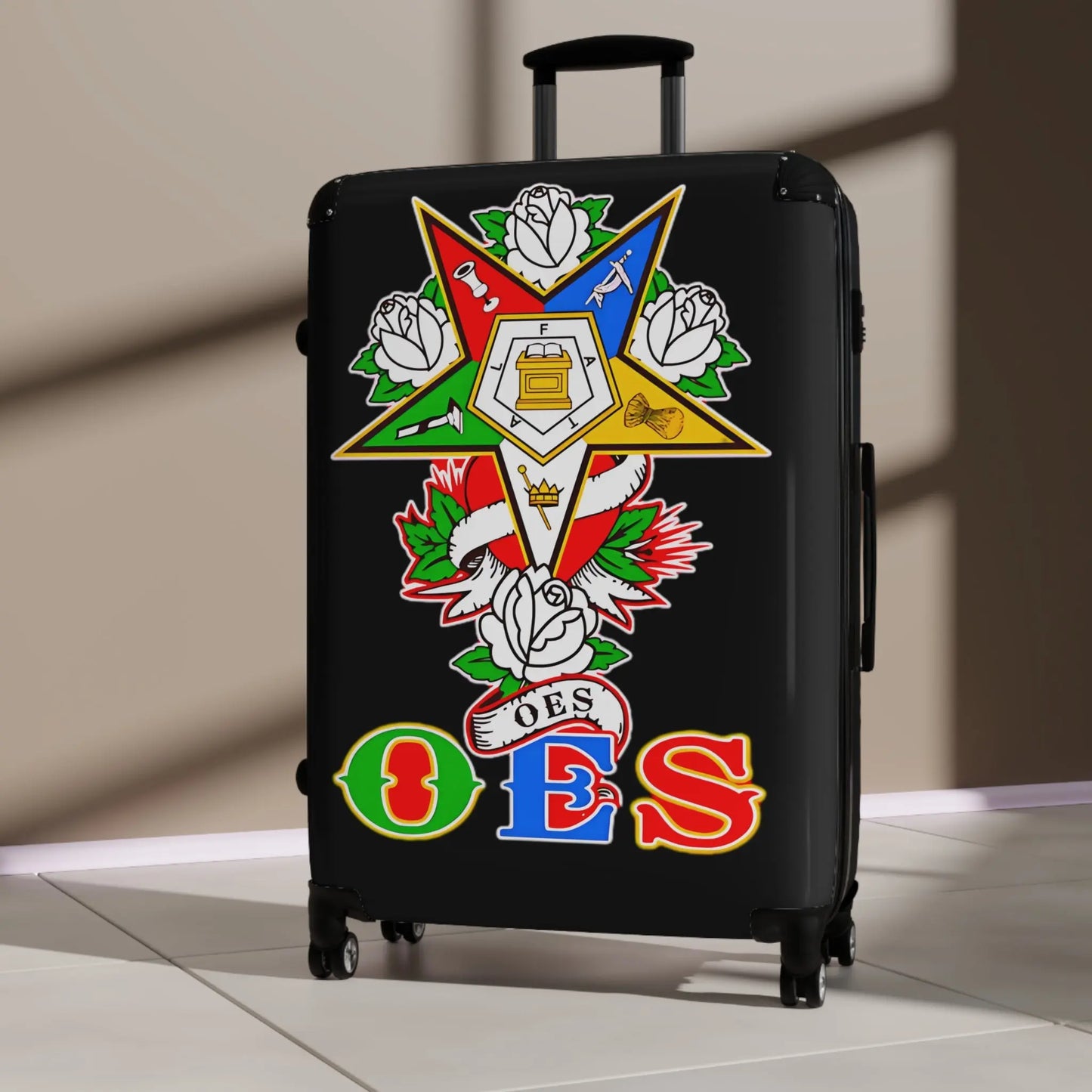 OES Custom Suitcase - Travel in Style with Eastern Star Gift Printify