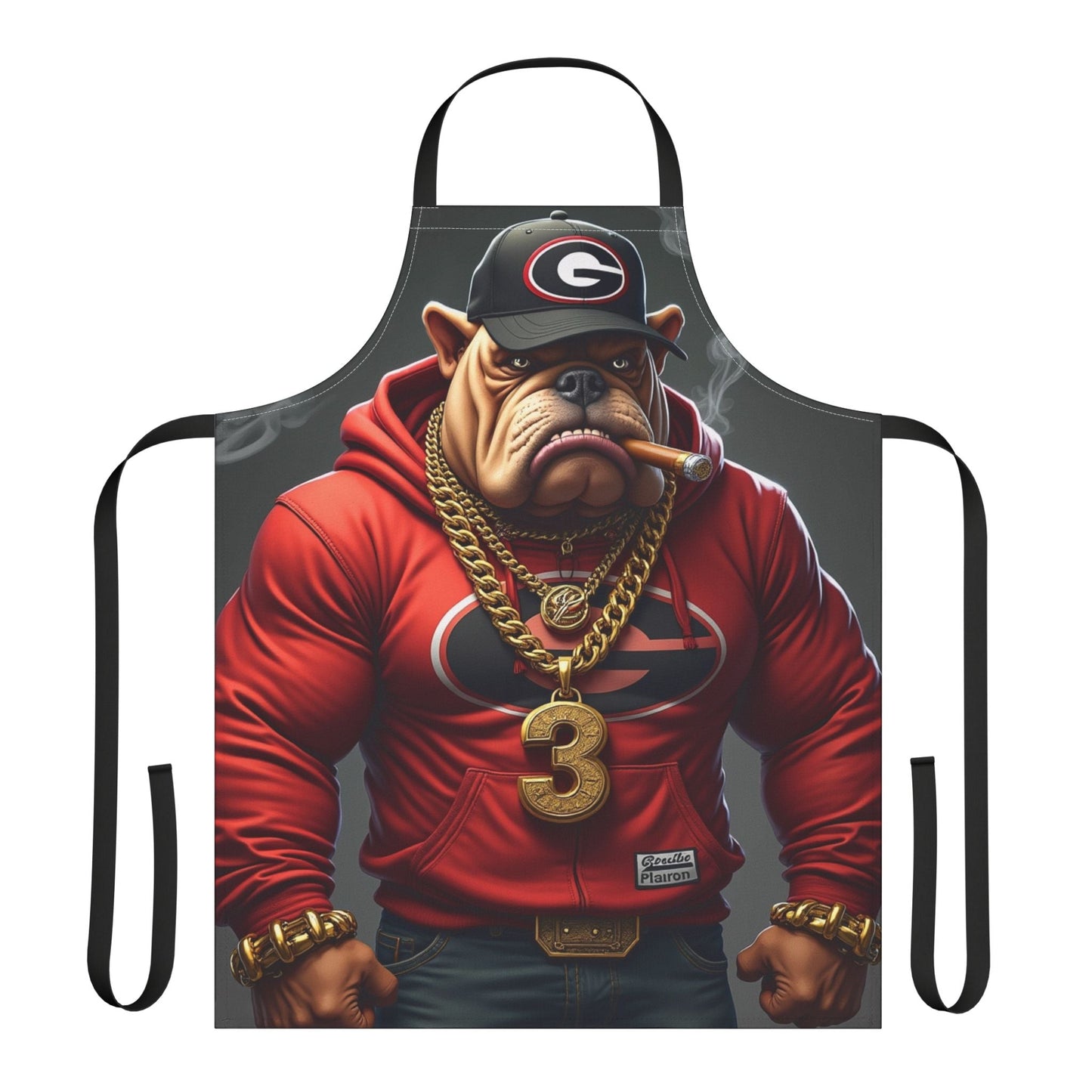 Dog-Themed Chef Apron with 5-Color Straps, Fun Cooking Gift for Dog Lovers, Unique Kitchen Accessory, BBQ & Grilling Apron, Holiday Present Printify