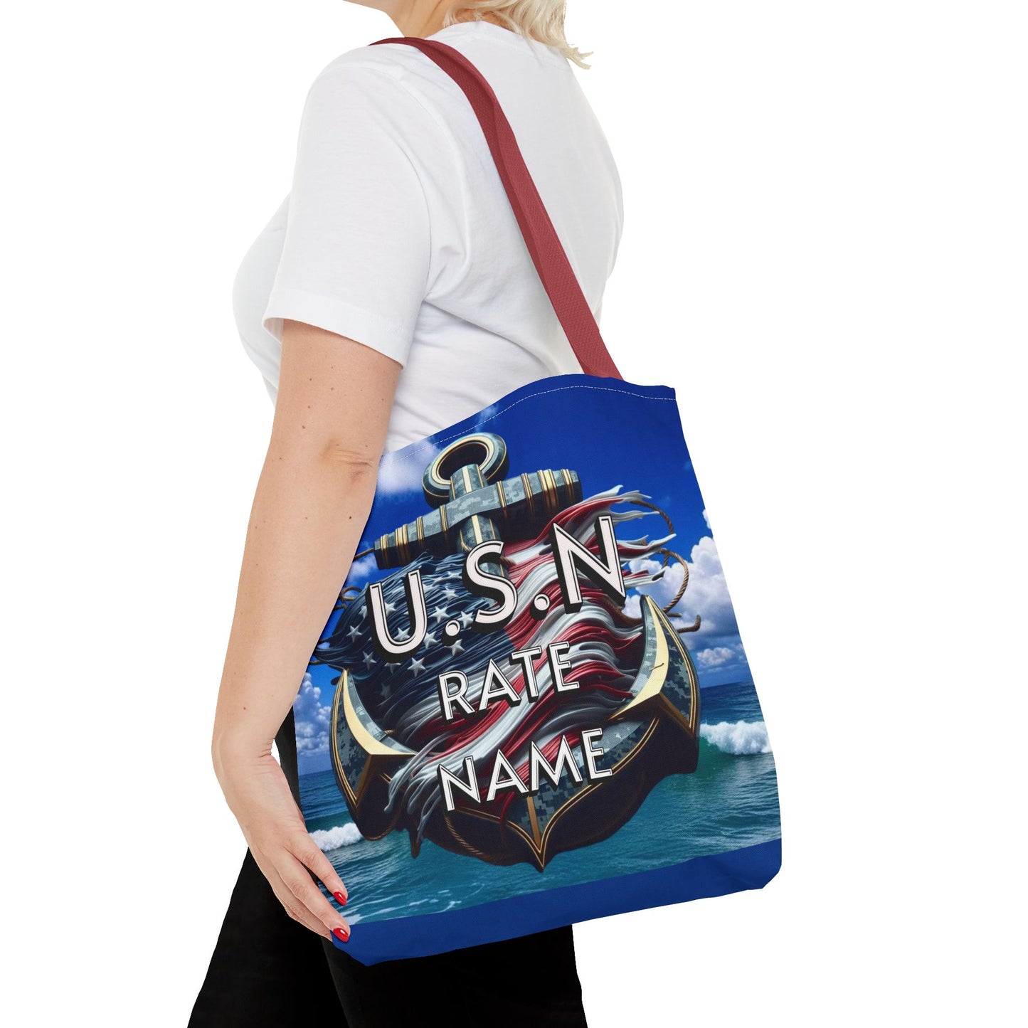 Navy Chief Tote Bag - Nautical Shoulder Bag, Beach Tote, Everyday Purse, Gifts for Navy Chief, Sailor Tote - Nineteen 29 Kustom