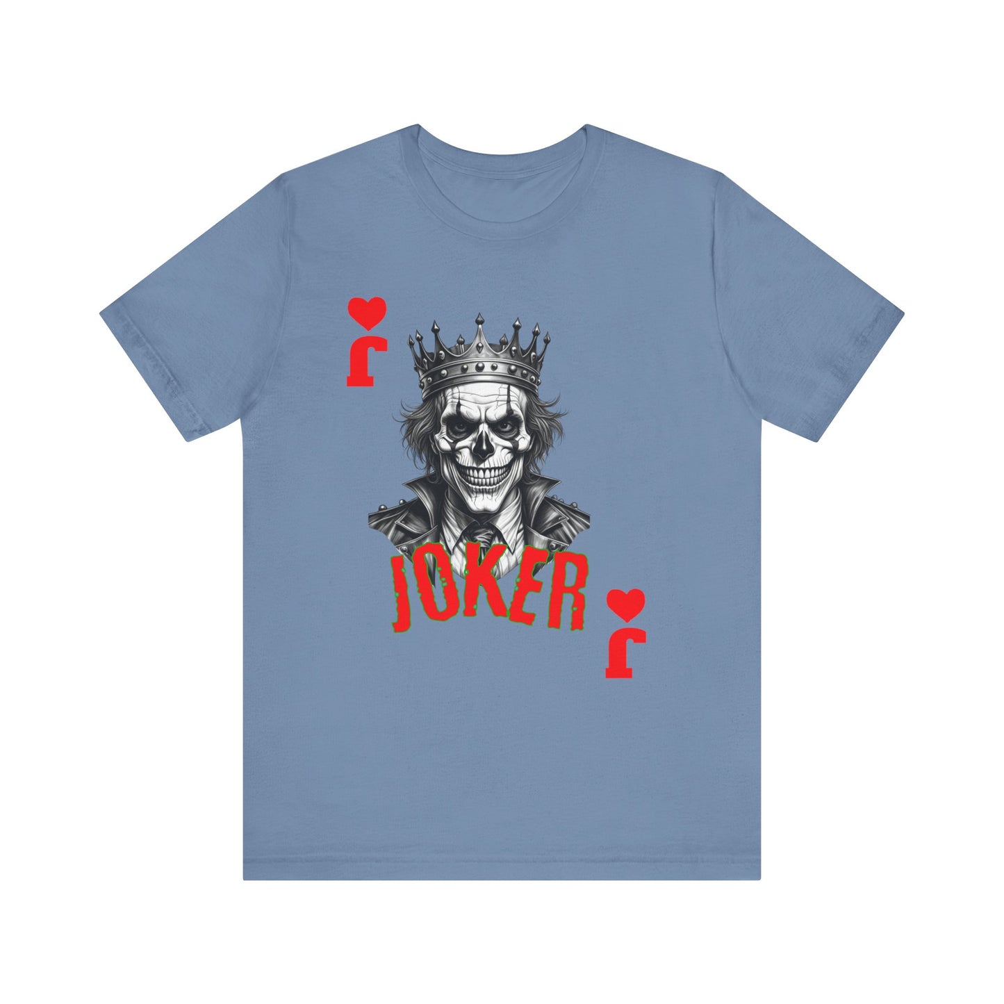 Joker Graphic Tee, Unisex T-Shirt for Fans, Casual Wear, Gift for Birthdays, Halloween Costume, Superhero Theme, Graphic Novel Style - Nineteen 29 Kustom