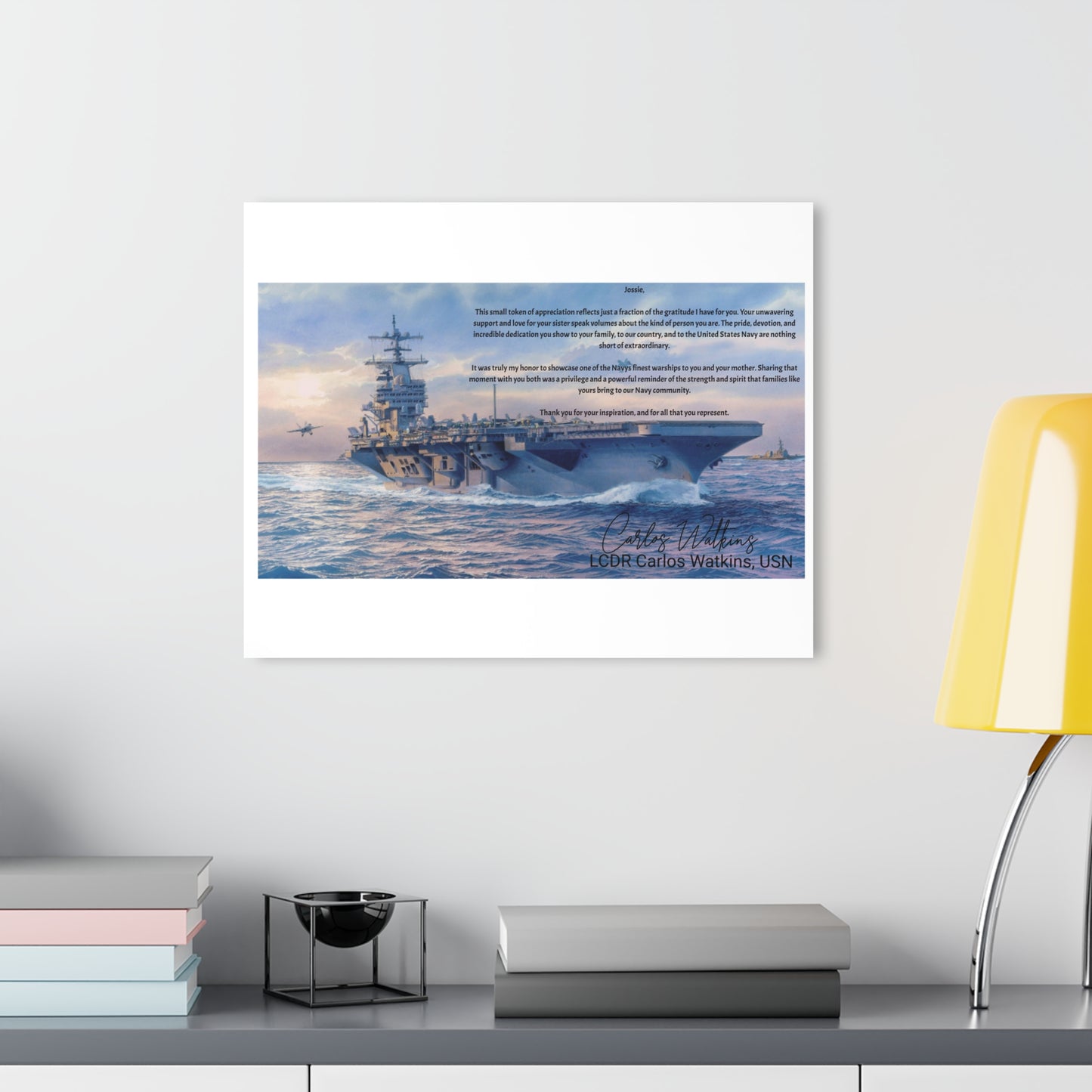 Nautical Acrylic Print Wall Art, Military Decor, Coastal Home Decoration, Unique Gift for Veterans, Maritime Collectible - Nineteen 29 Kustom