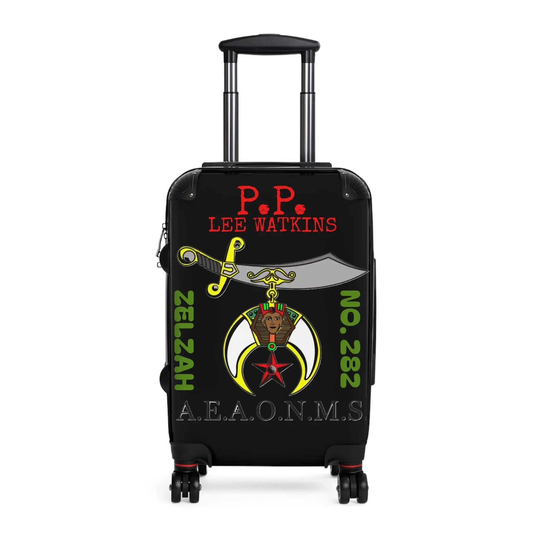 Vibrant Masonic Adventure Suitcase: Stylish, Strong, and Ready for Any Journey! 🌟 Printify